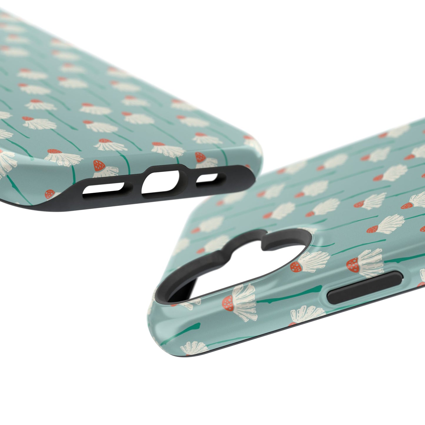 Cute White Floral Phone Case – Minimal Flower Aesthetic Case for iPhone & Samsung Galaxy