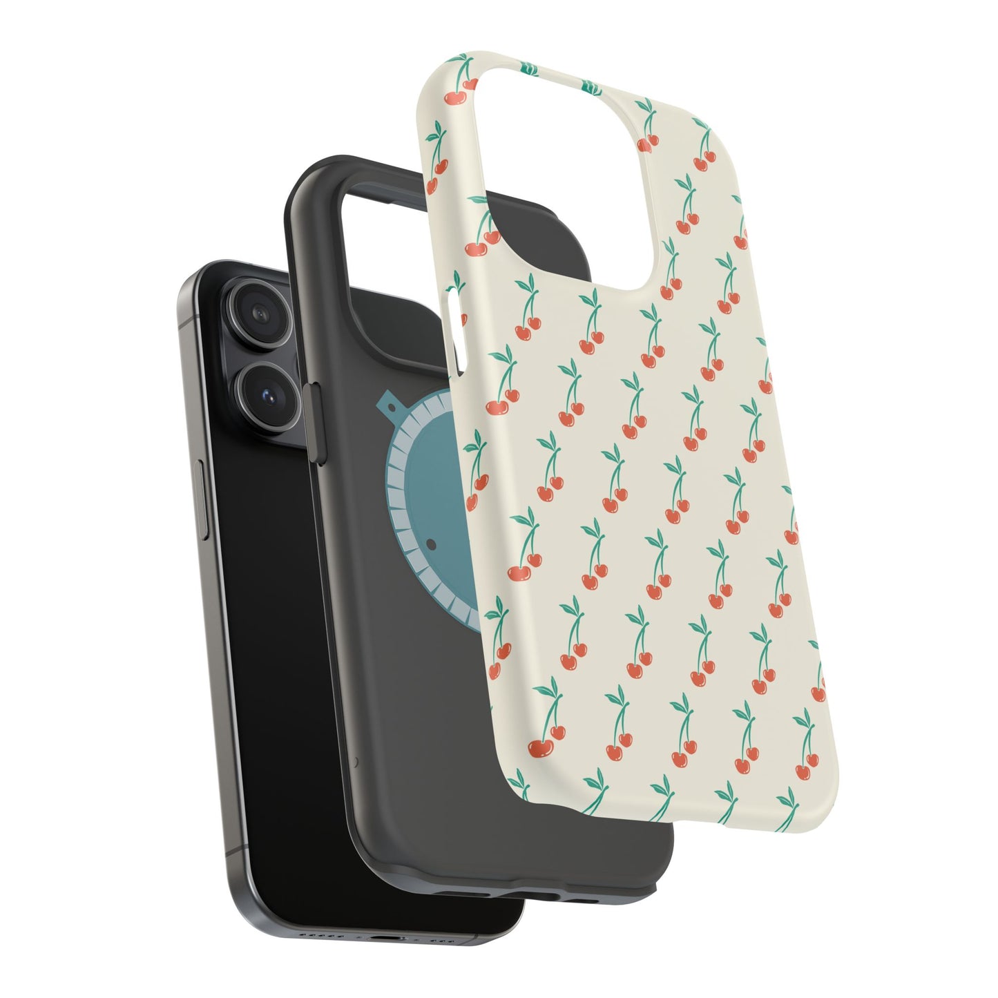Coquette Cherry Phone Case – Cute Red Fruit Aesthetic Case for iPhone & Samsung Galaxy
