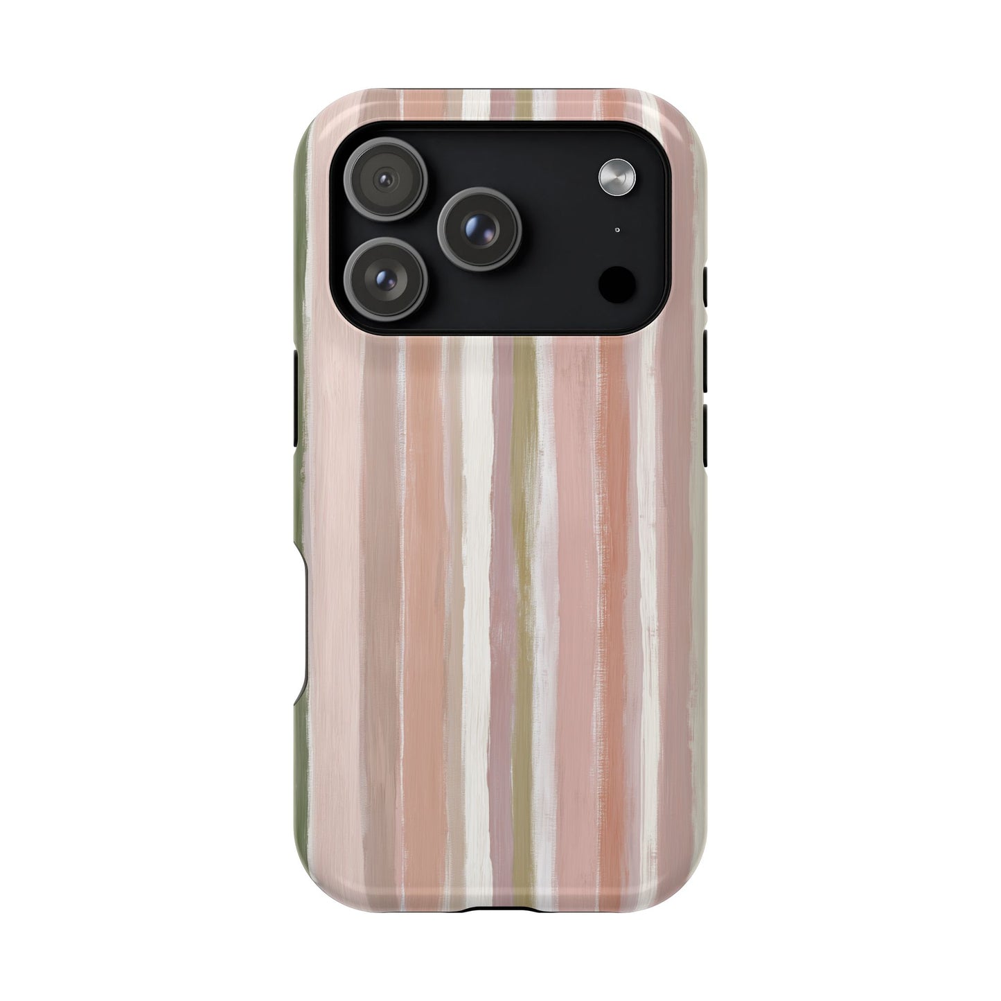 Coquette Pink Stripe Phone Case – Cute Aesthetic Striped Case for iPhone & Samsung Galaxy