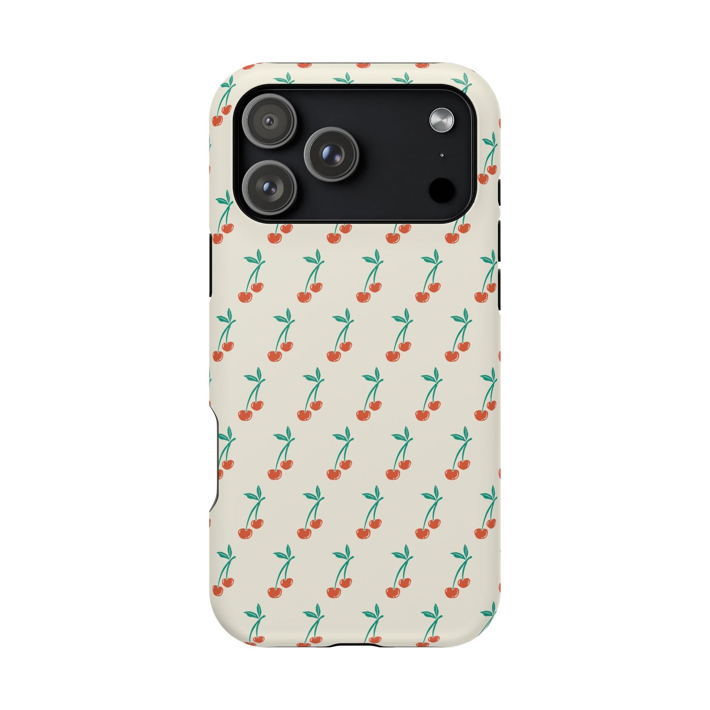 Coquette Cherry Phone Case – Cute Red Fruit Aesthetic Case for iPhone & Samsung Galaxy