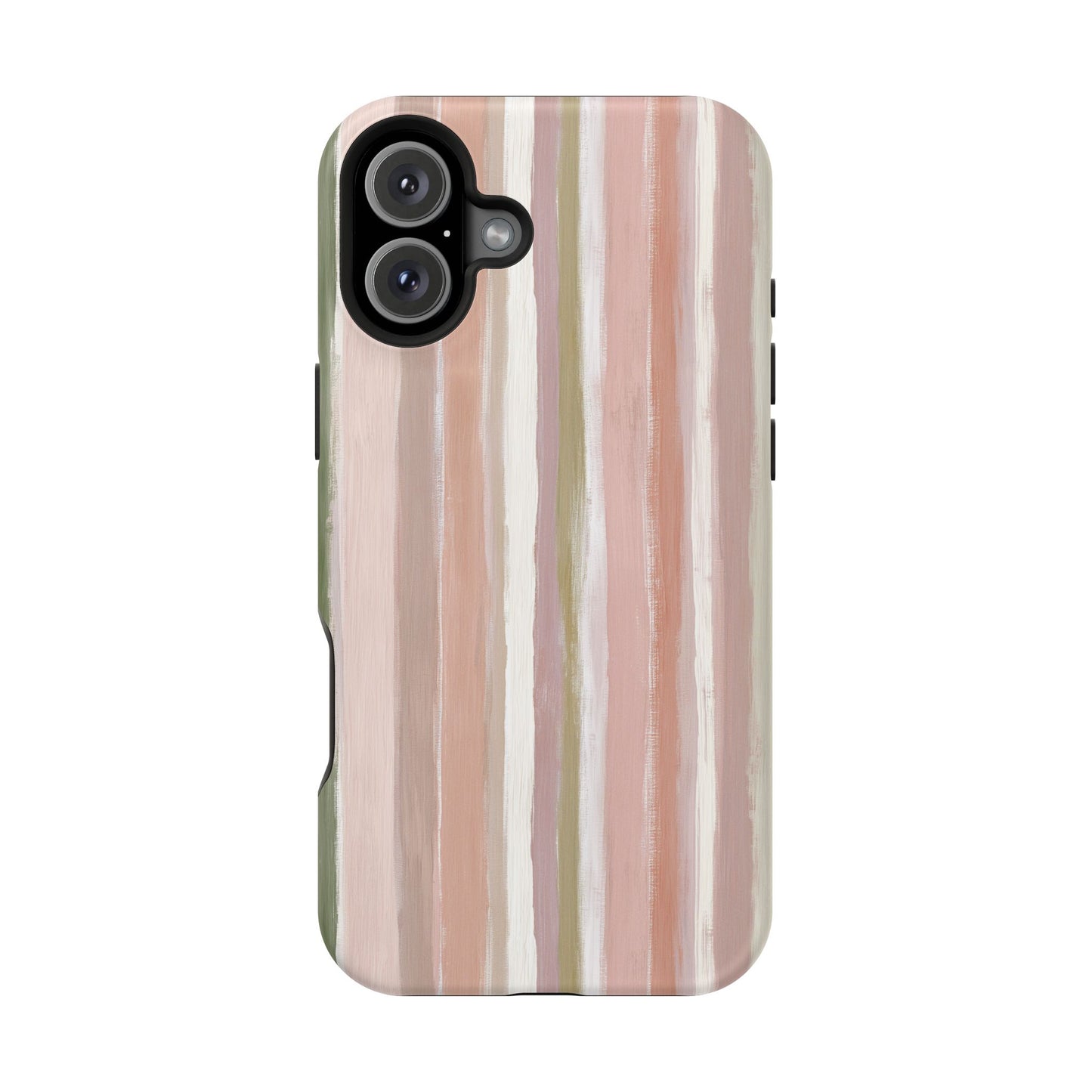 Coquette Pink Stripe Phone Case – Cute Aesthetic Striped Case for iPhone & Samsung Galaxy