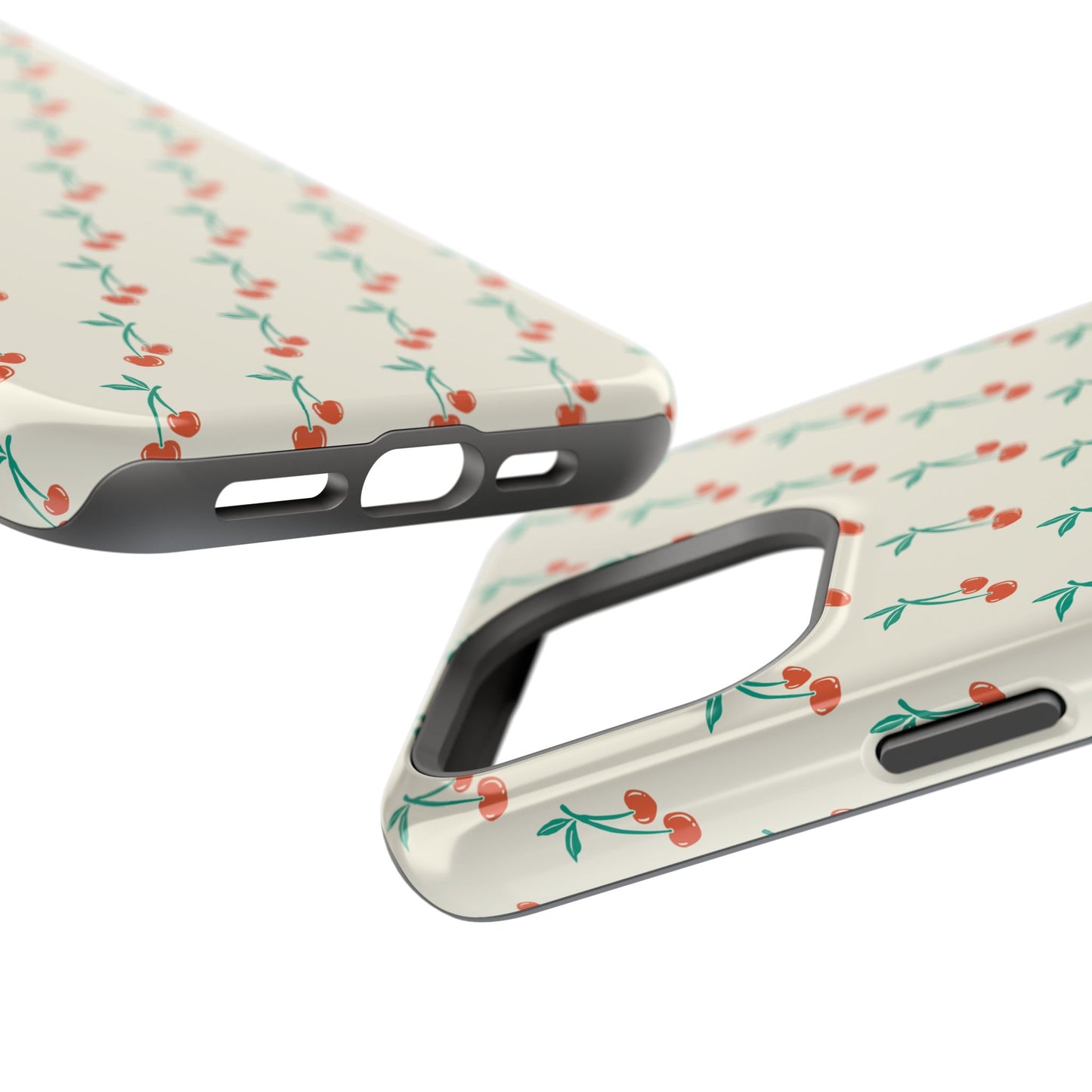 Coquette Cherry Phone Case – Cute Red Fruit Aesthetic Case for iPhone & Samsung Galaxy