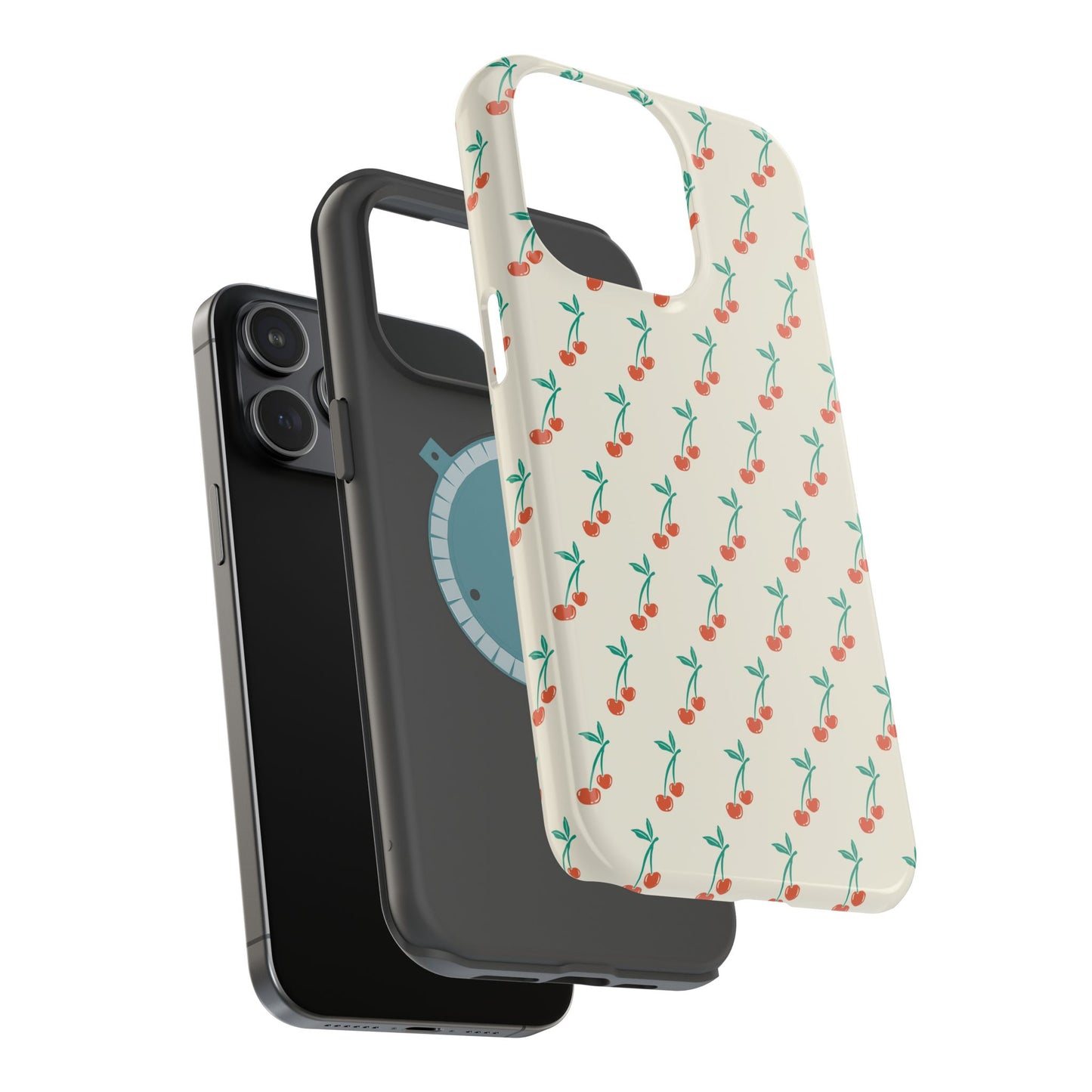 Coquette Cherry Phone Case – Cute Red Fruit Aesthetic Case for iPhone & Samsung Galaxy