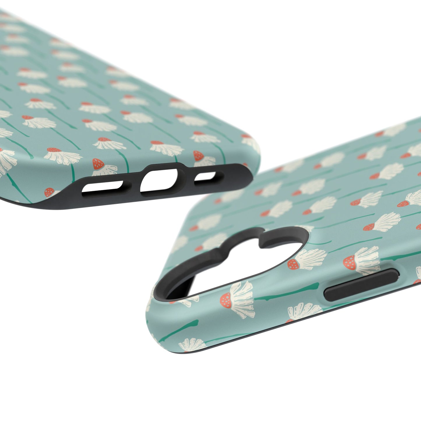 Cute White Floral Phone Case – Minimal Flower Aesthetic Case for iPhone & Samsung Galaxy