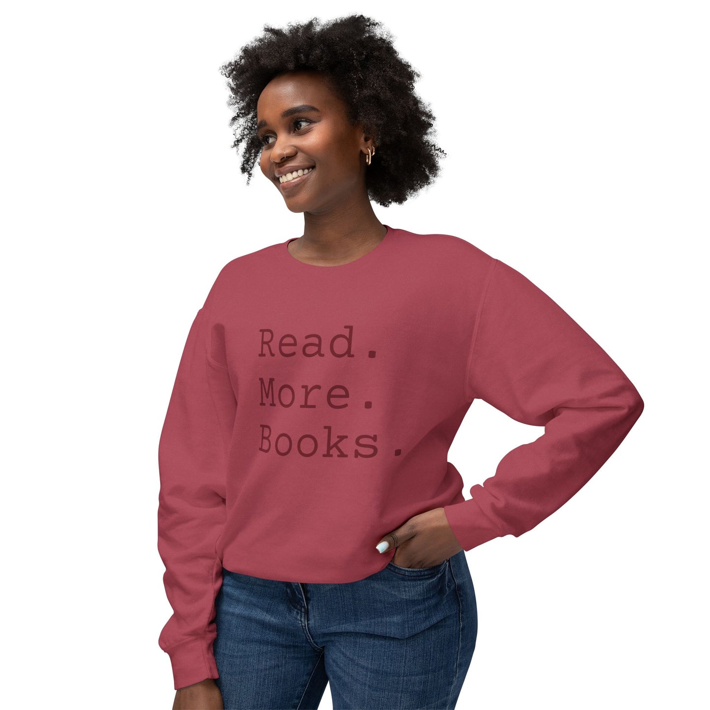 Read More Books Sweatshirt – Cozy Book Lover Crewneck on Comfort Colors
