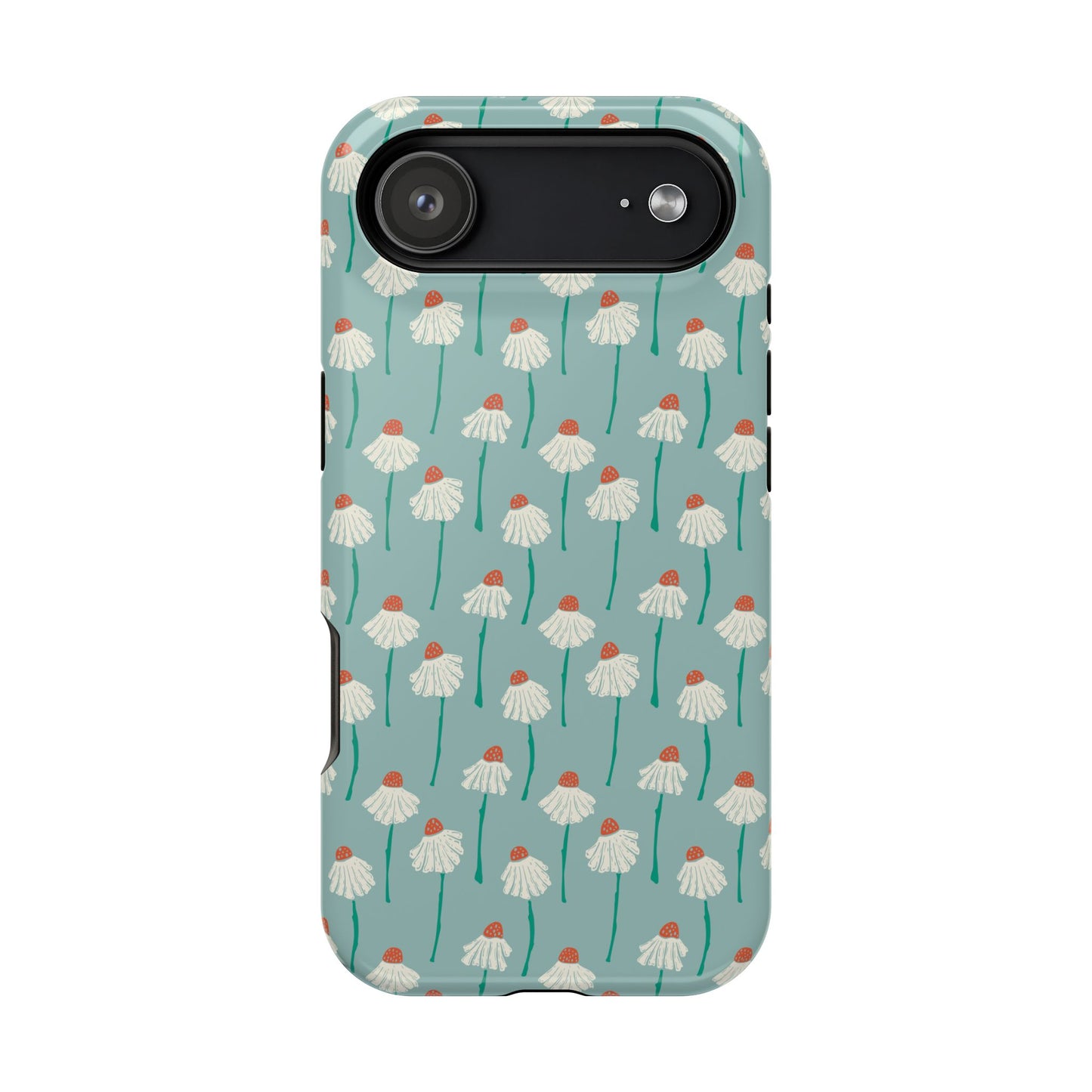 Cute White Floral Phone Case – Minimal Flower Aesthetic Case for iPhone & Samsung Galaxy