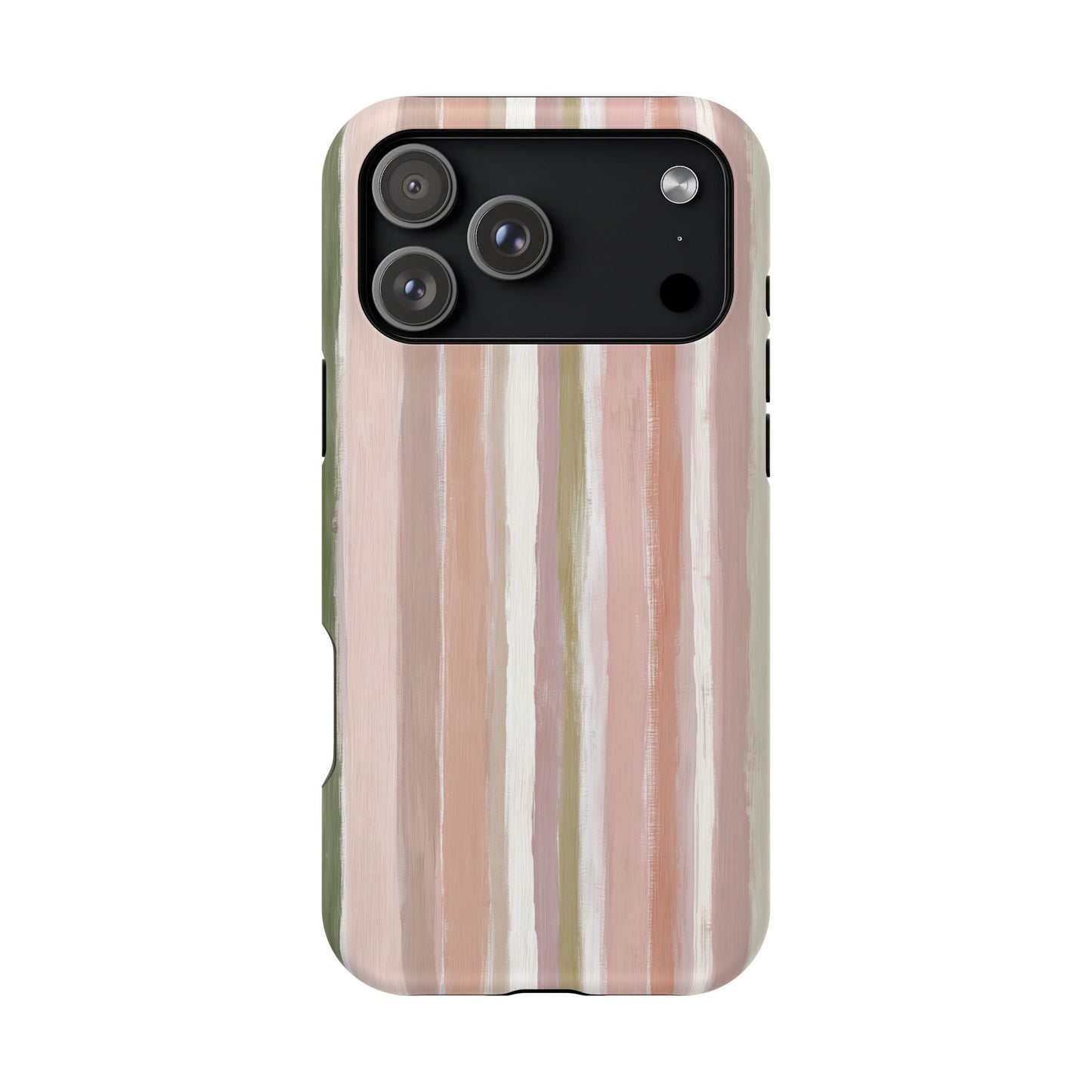Coquette Pink Stripe Phone Case – Cute Aesthetic Striped Case for iPhone & Samsung Galaxy