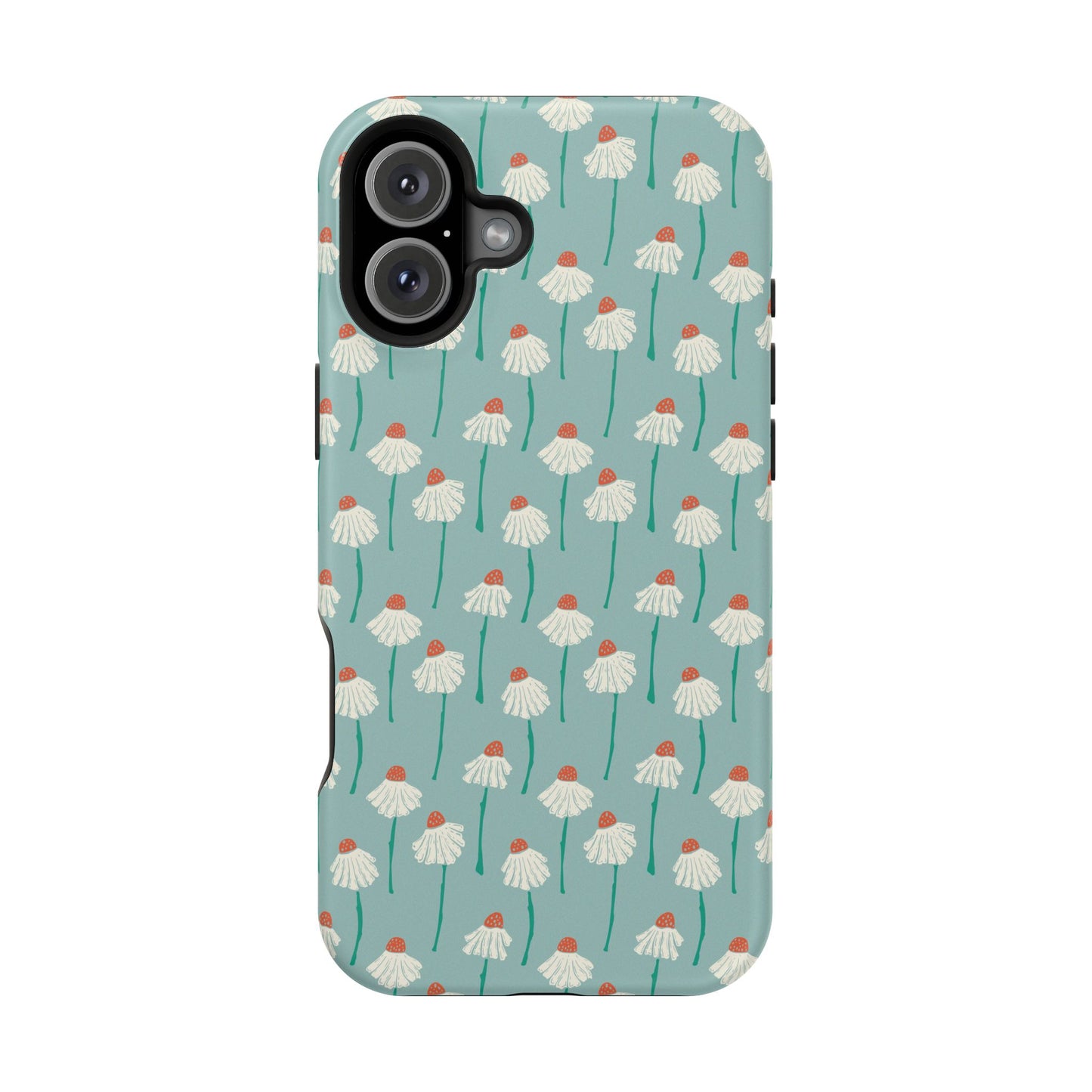 Cute White Floral Phone Case – Minimal Flower Aesthetic Case for iPhone & Samsung Galaxy