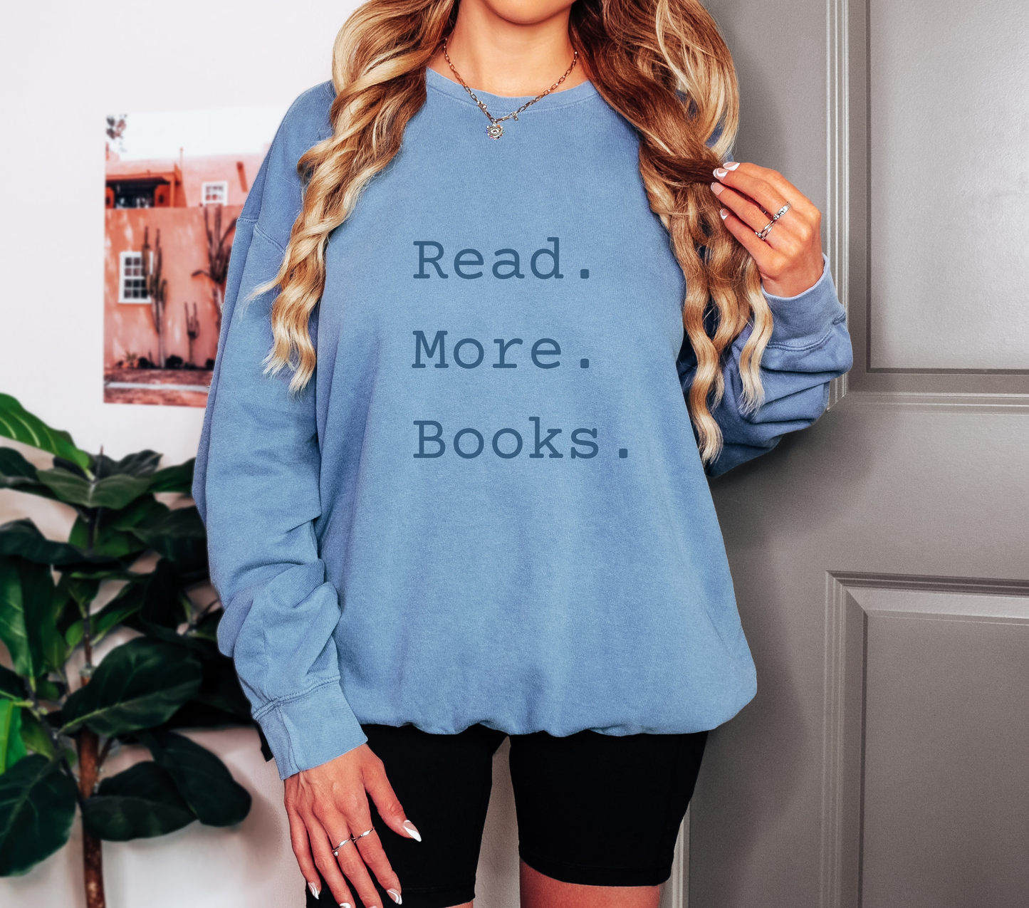Read More Books Sweatshirt – Cozy Book Lover Crewneck on Comfort Colors