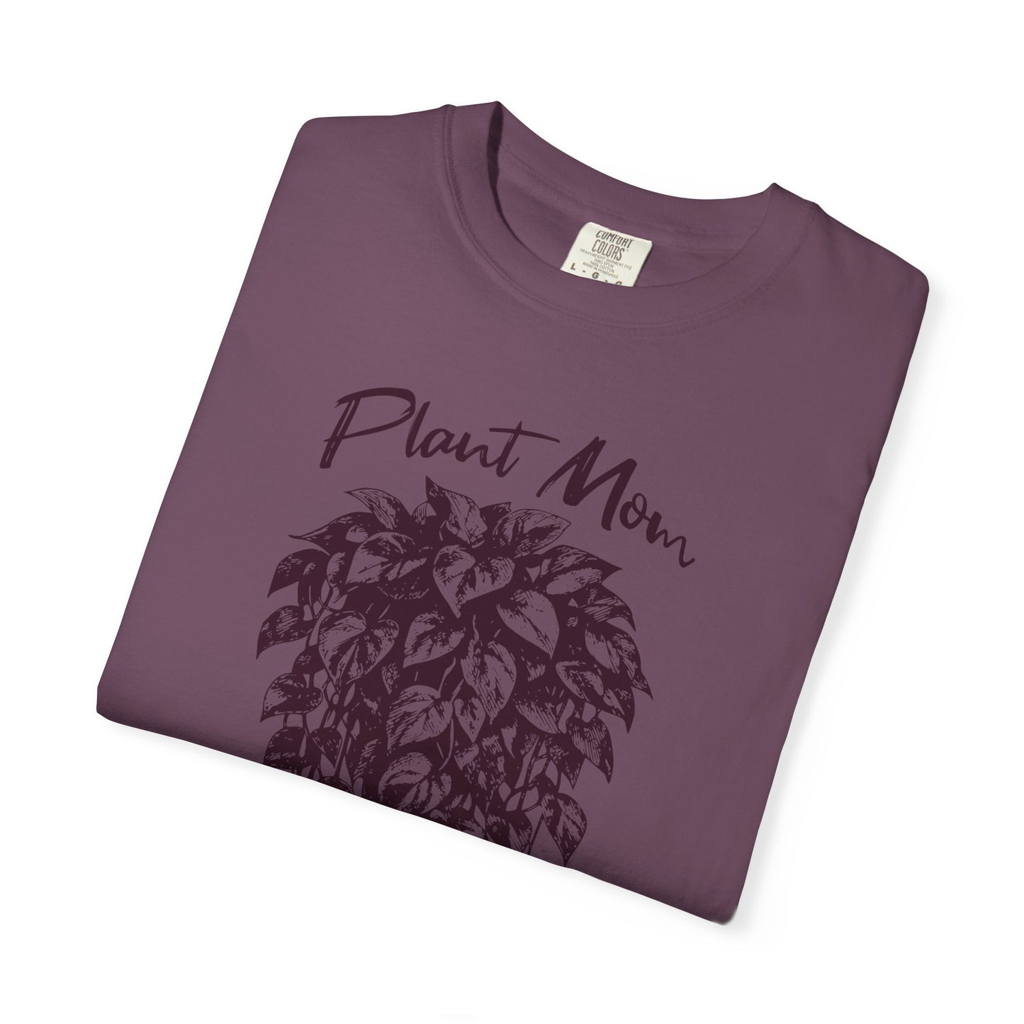 Cottagecore Plant Mom T-Shirt – Pothos Plant Graphic Tee on Comfort Colors for Plant Lovers