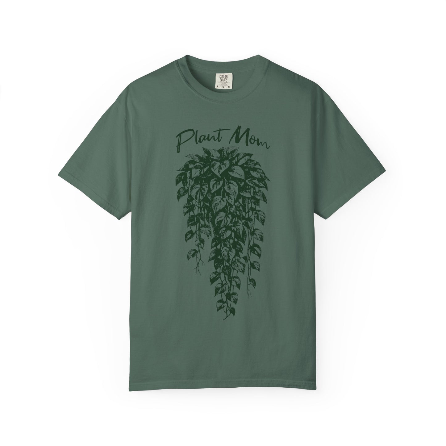 Cottagecore Plant Mom T-Shirt – Pothos Plant Graphic Tee on Comfort Colors for Plant Lovers