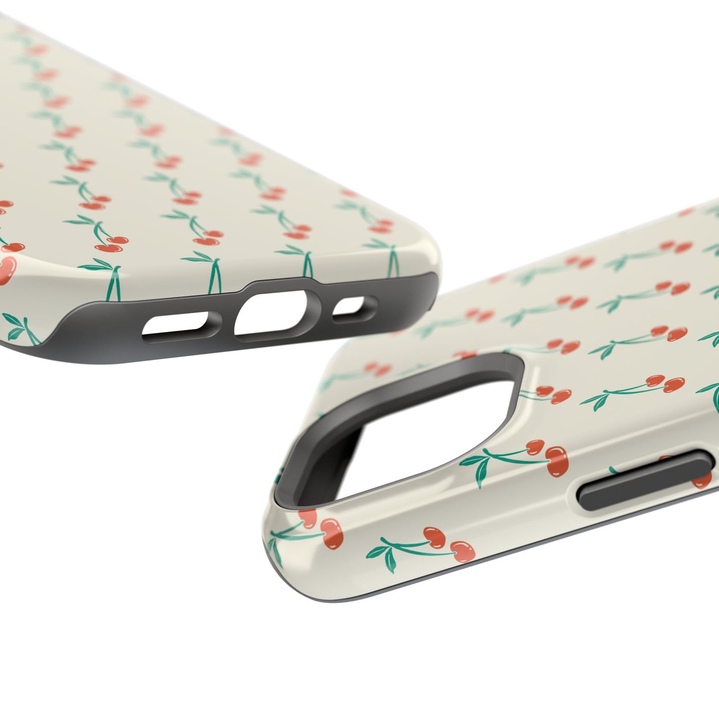 Coquette Cherry Phone Case – Cute Red Fruit Aesthetic Case for iPhone & Samsung Galaxy