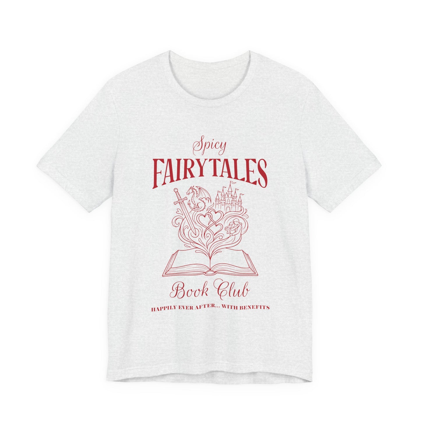 Spicy Fairytales Book Club T-Shirt – BookTok Romance Reader Graphic Tee on Bella Canvas