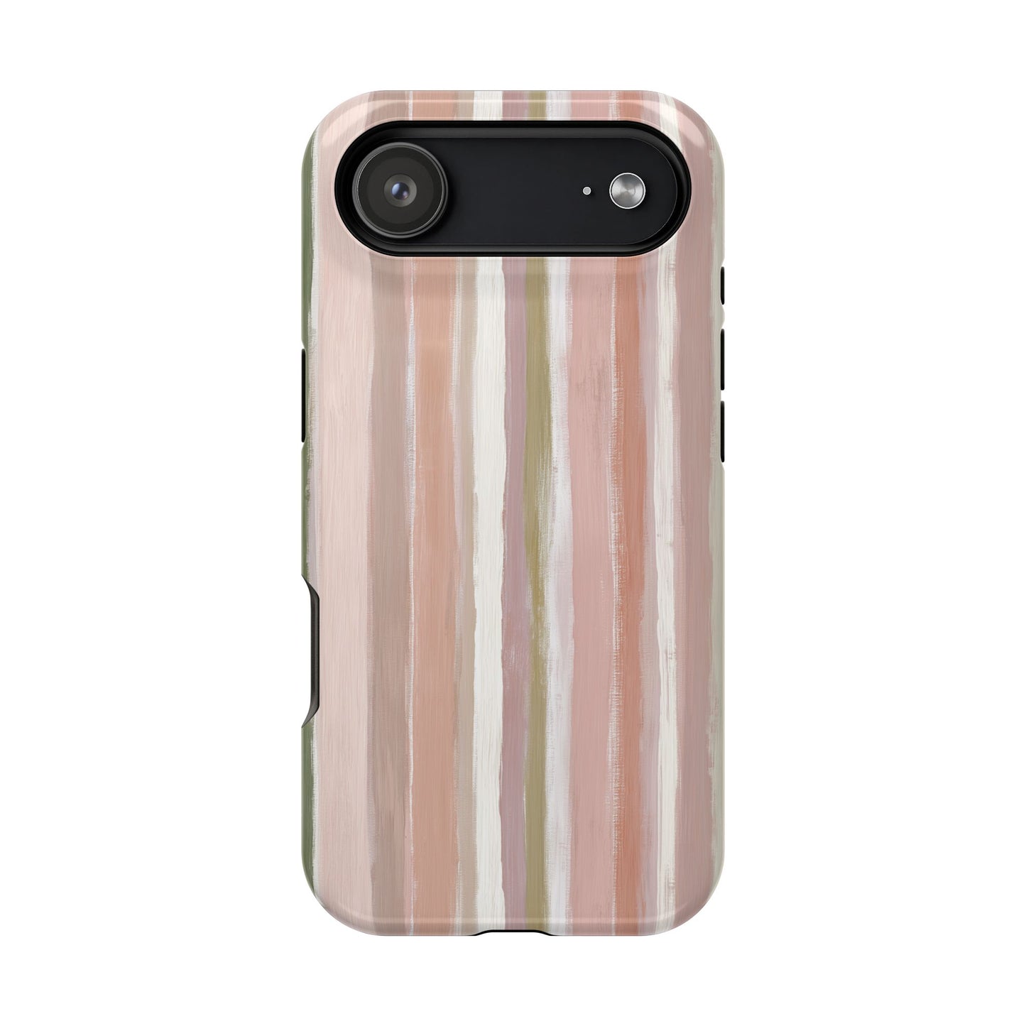 Coquette Pink Stripe Phone Case – Cute Aesthetic Striped Case for iPhone & Samsung Galaxy