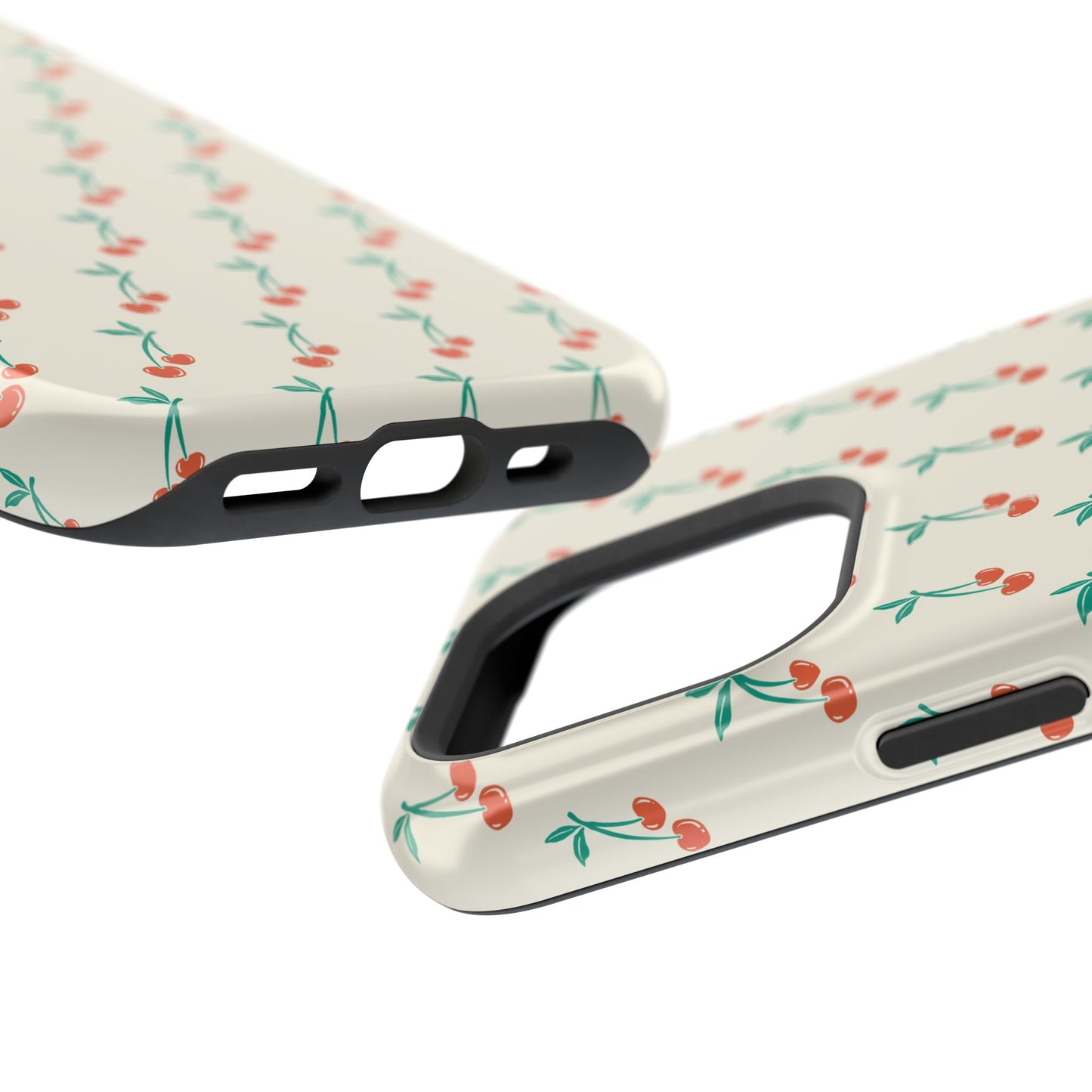 Coquette Cherry Phone Case – Cute Red Fruit Aesthetic Case for iPhone & Samsung Galaxy