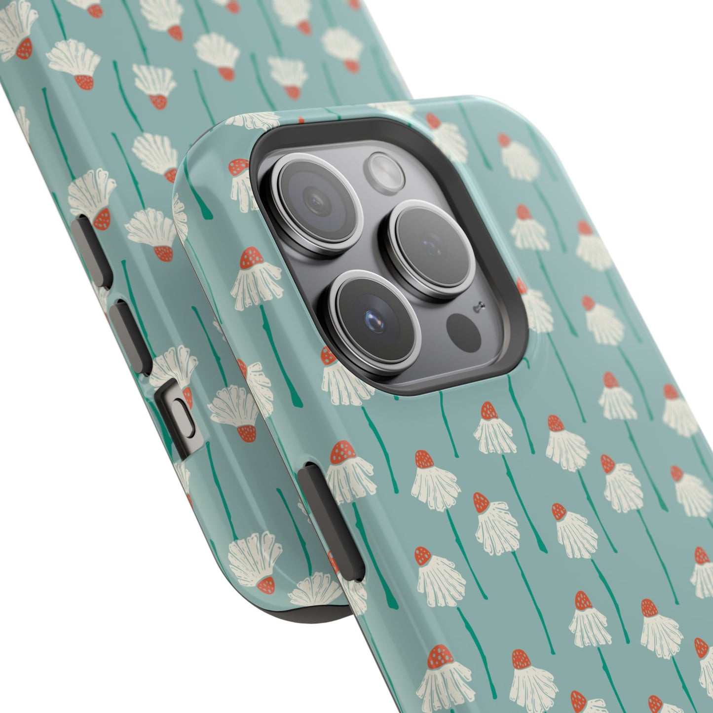 Cute White Floral Phone Case – Minimal Flower Aesthetic Case for iPhone & Samsung Galaxy