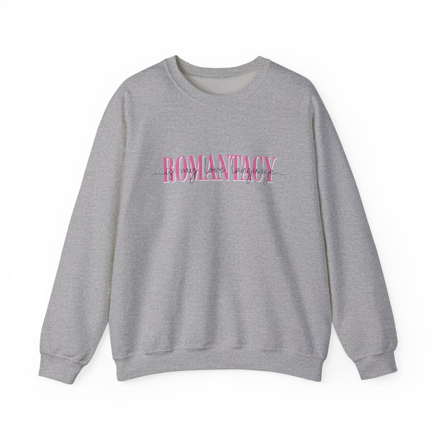 Romantasy Sweatshirt – “Romantasy Is My Love Language” Bookish Graphic Crewneck on Gildan