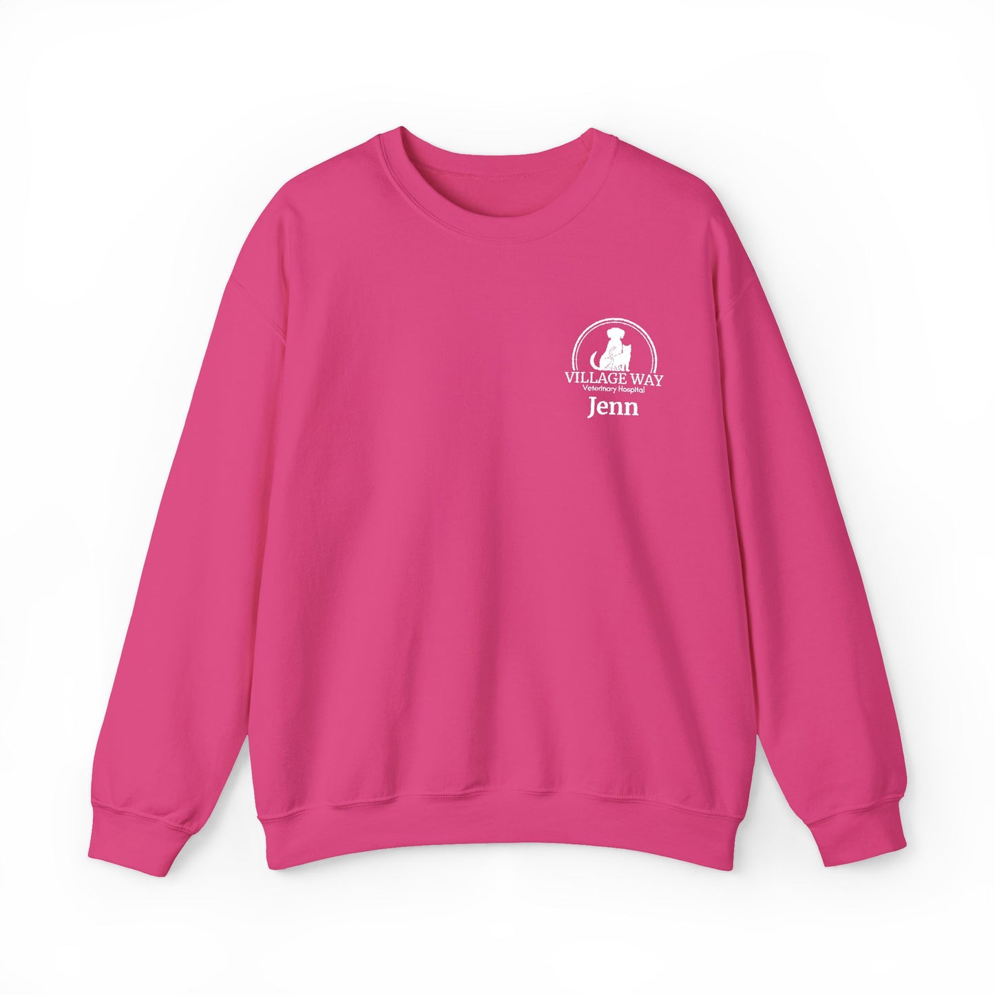 Village Way Vet Custom Name Crewneck Sweatshirt