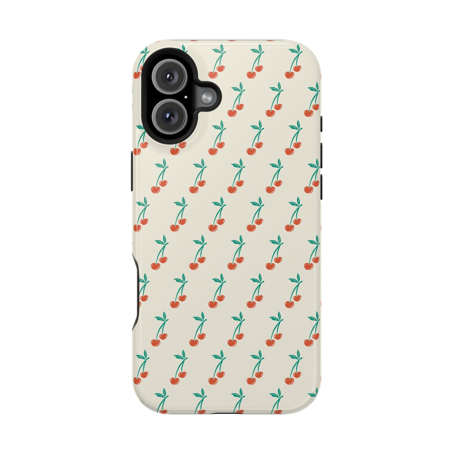 Coquette Cherry Phone Case – Cute Red Fruit Aesthetic Case for iPhone & Samsung Galaxy