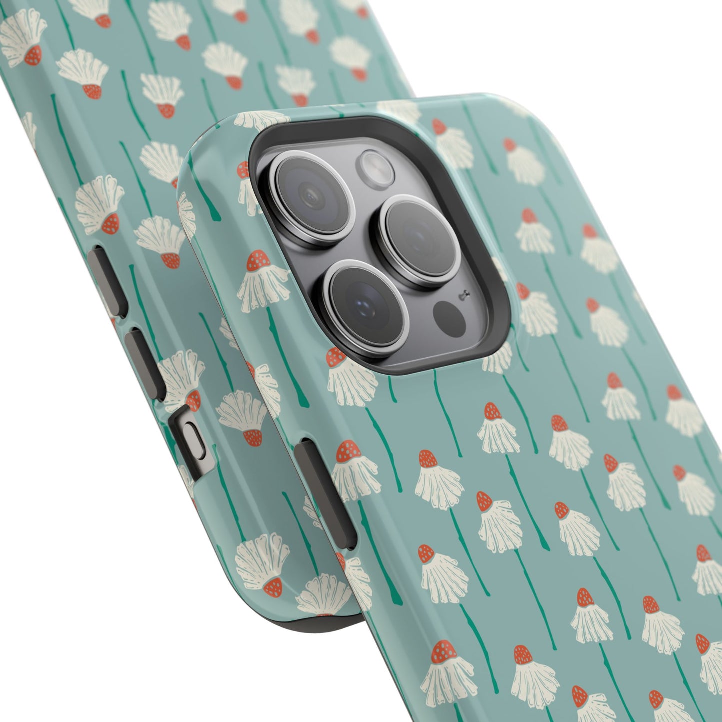 Cute White Floral Phone Case – Minimal Flower Aesthetic Case for iPhone & Samsung Galaxy