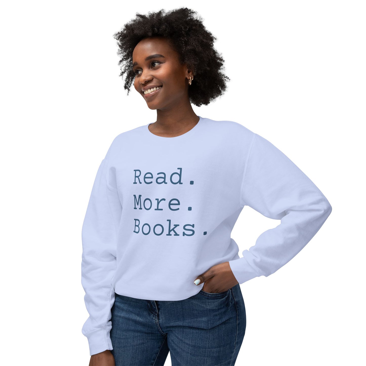 Read More Books Sweatshirt – Cozy Book Lover Crewneck on Comfort Colors