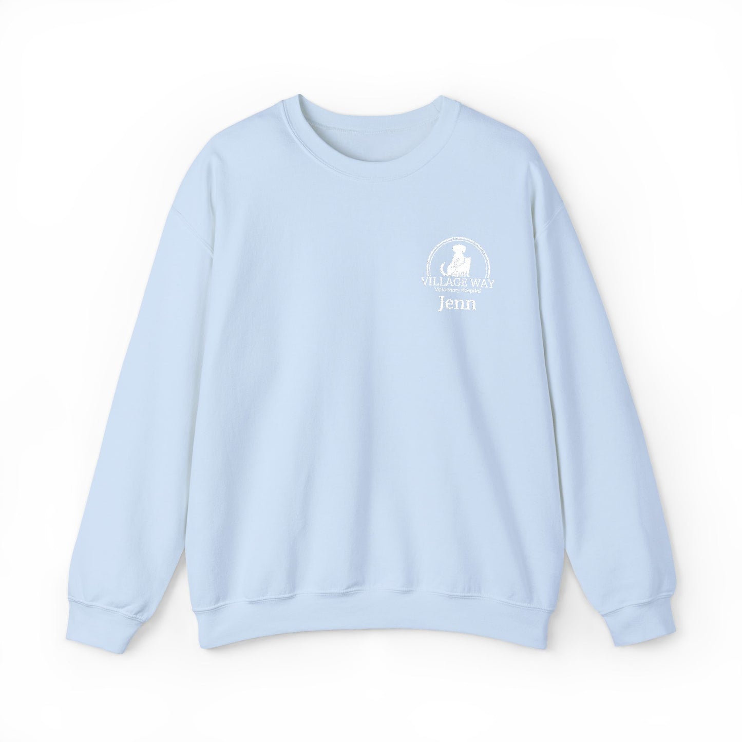 Village Way Vet Custom Name Crewneck Sweatshirt