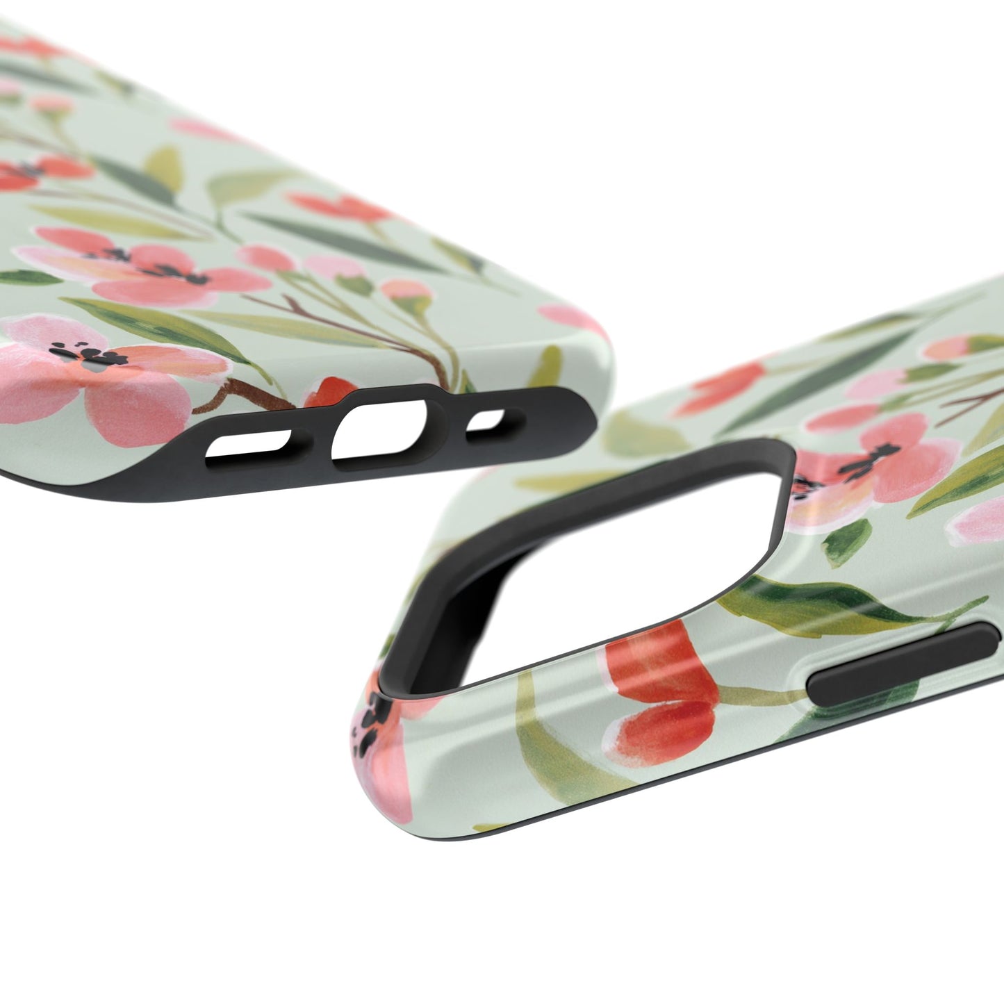 Coquette Floral Phone Case – Red & Pink Flower Aesthetic Case for iPhone & Samsung Galaxy