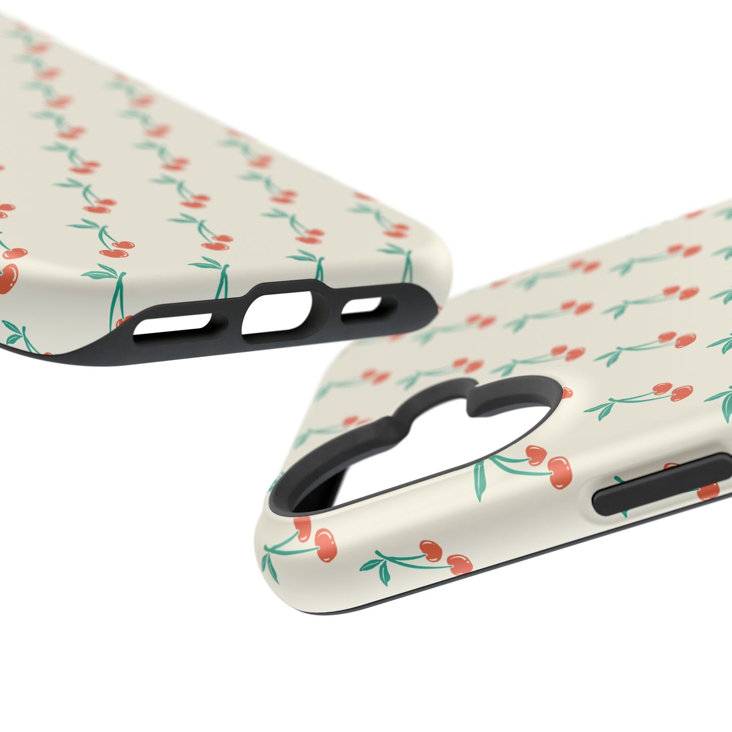 Coquette Cherry Phone Case – Cute Red Fruit Aesthetic Case for iPhone & Samsung Galaxy