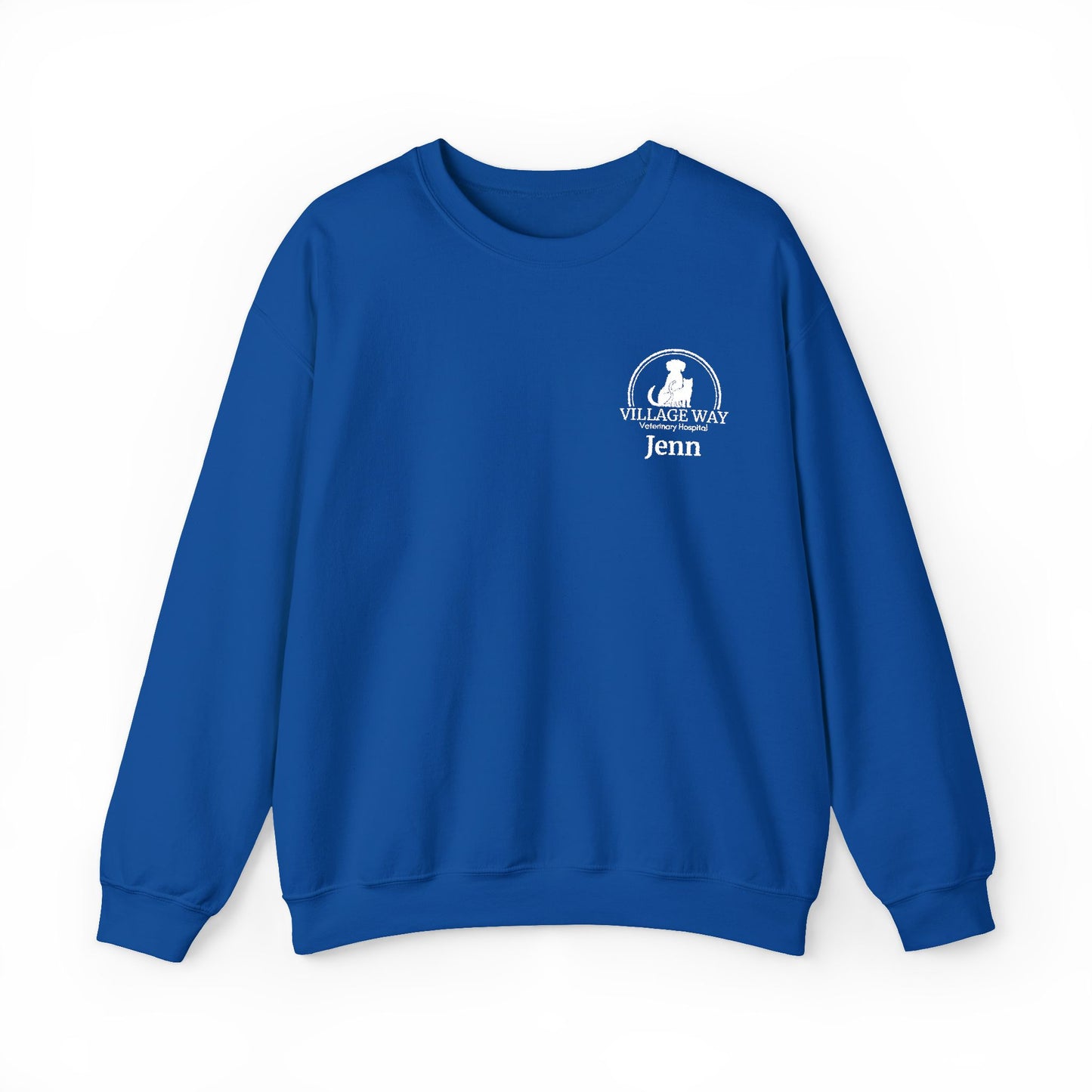 Village Way Vet Custom Name Crewneck Sweatshirt