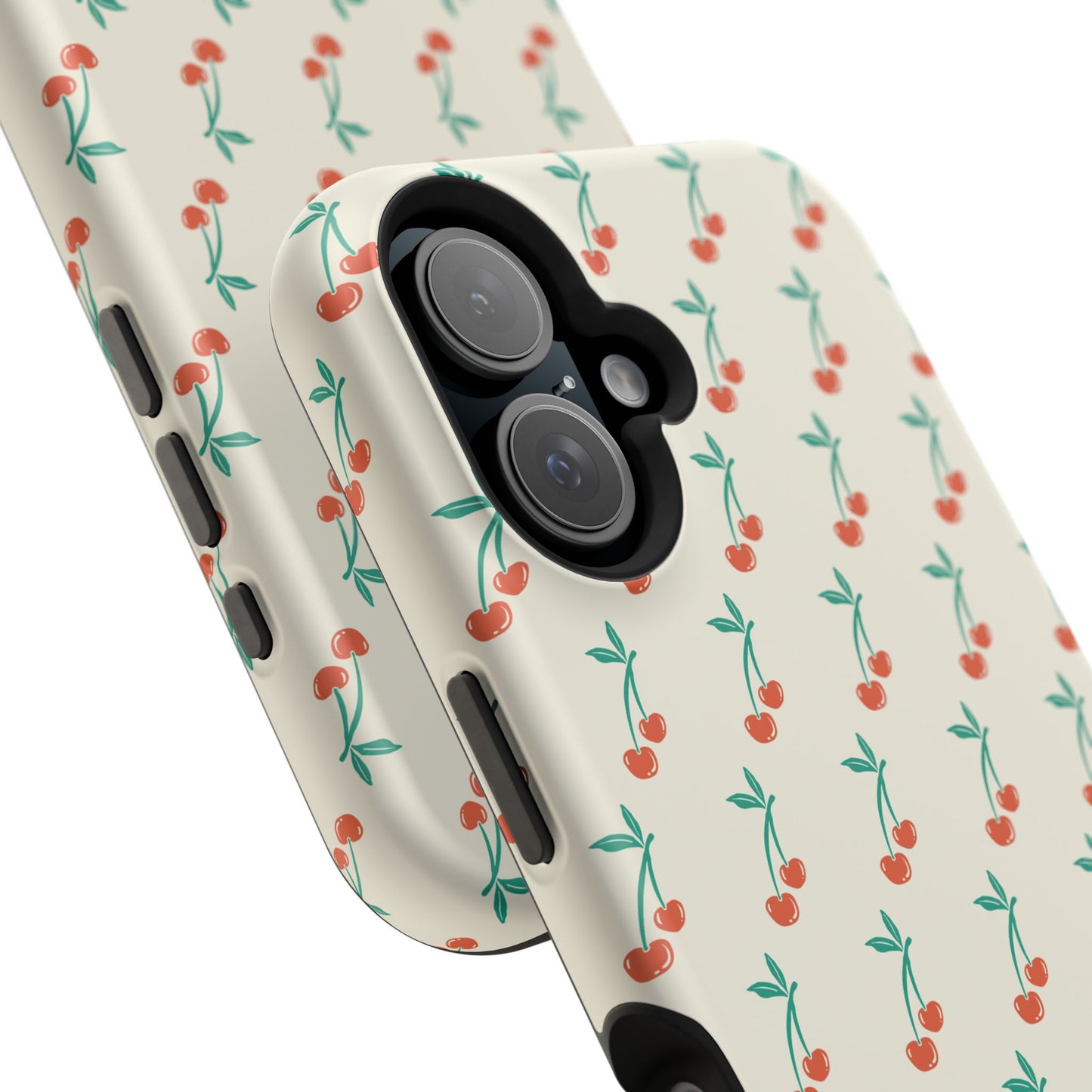 Coquette Cherry Phone Case – Cute Red Fruit Aesthetic Case for iPhone & Samsung Galaxy