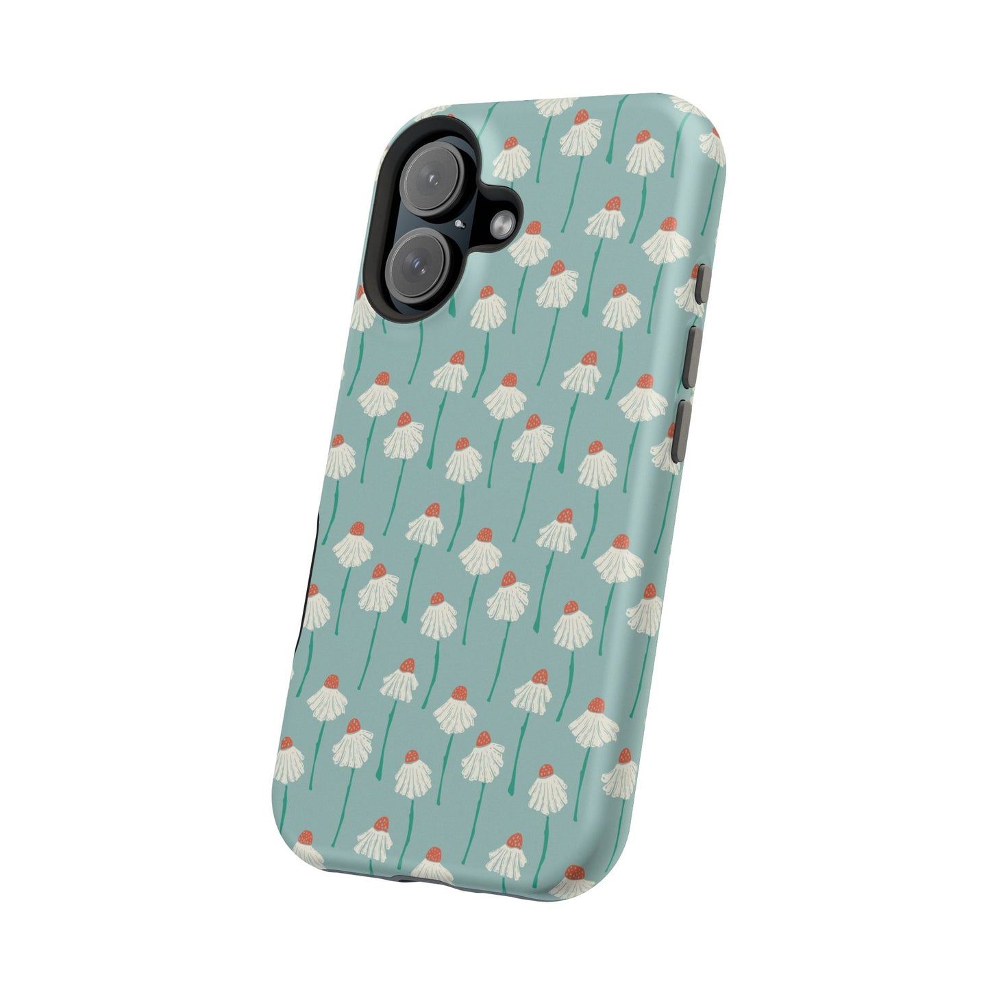 Cute White Floral Phone Case – Minimal Flower Aesthetic Case for iPhone & Samsung Galaxy