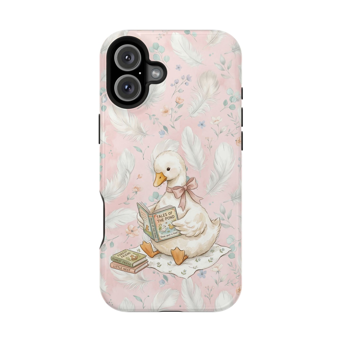Coquette Goose Phone Case – Girly Goose Bow Aesthetic Case for iPhone & Samsung Galaxy
