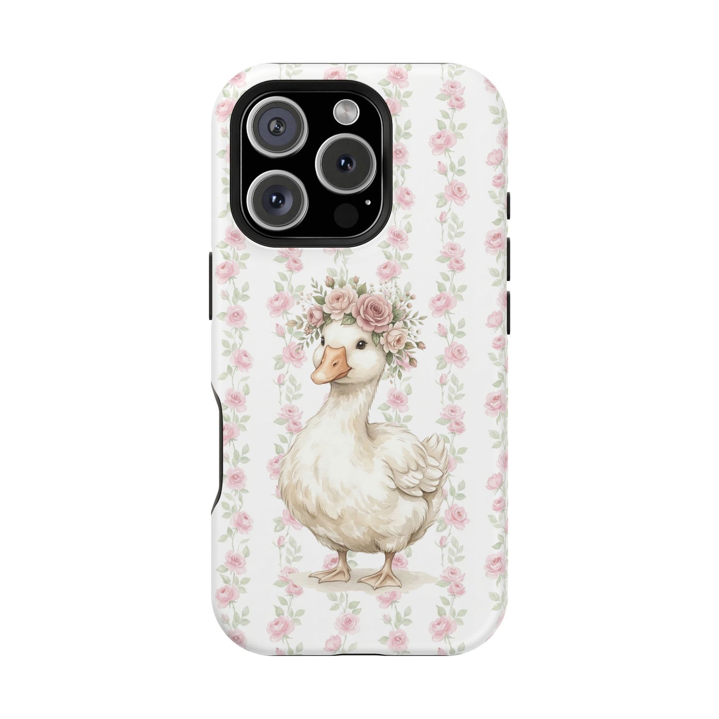 Coquette Floral Goose Phone Case – Vintage Flower Pattern Aesthetic Ca –  Jemaura Design