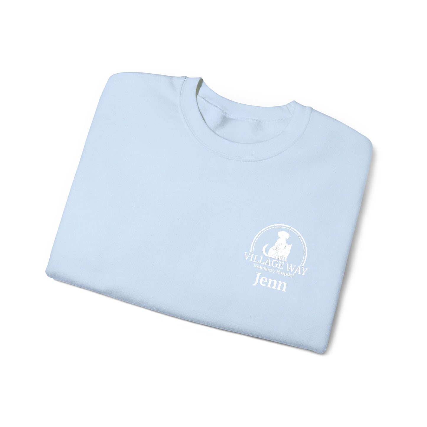 Village Way Vet Custom Name Crewneck Sweatshirt