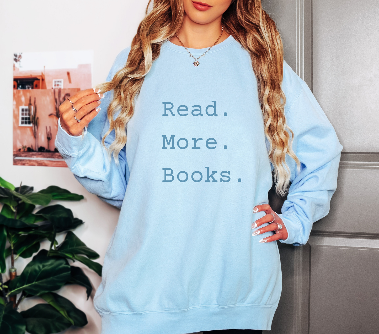 Read More Books Sweatshirt – Cozy Book Lover Crewneck on Comfort Colors