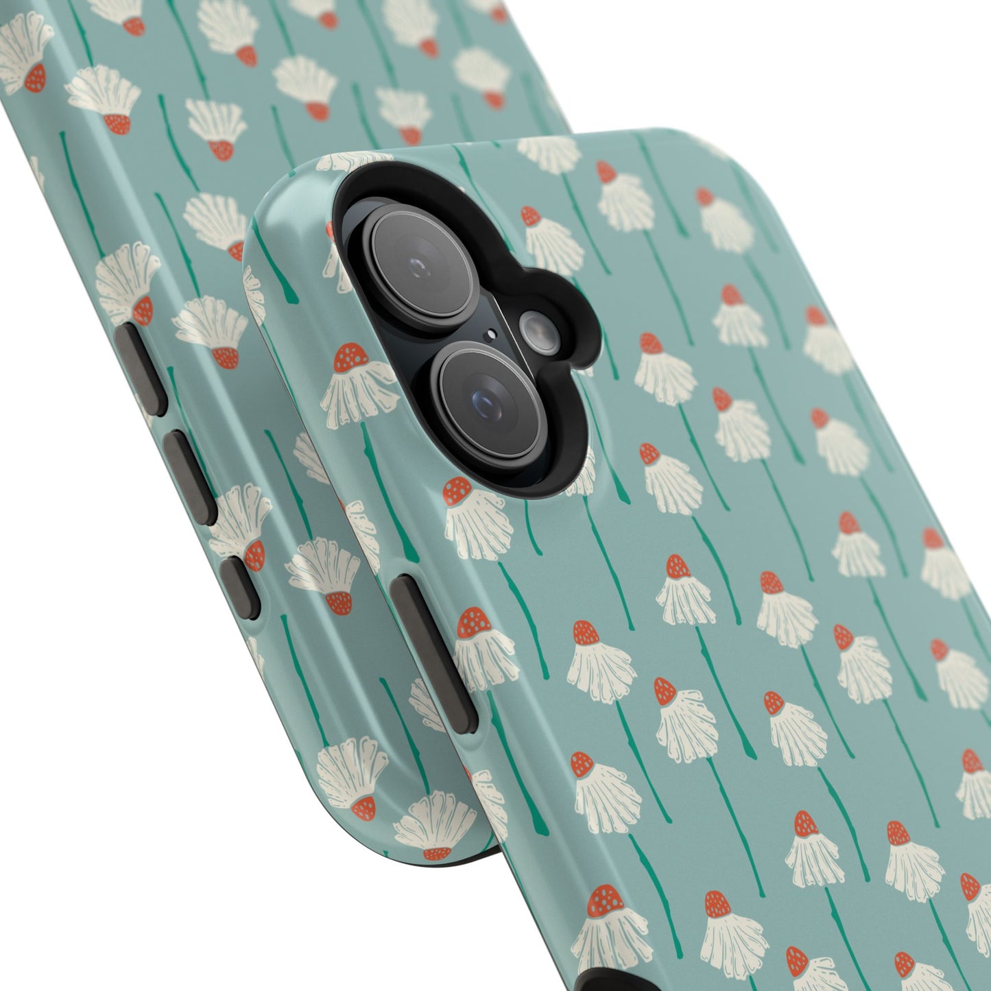 Cute White Floral Phone Case – Minimal Flower Aesthetic Case for iPhone & Samsung Galaxy