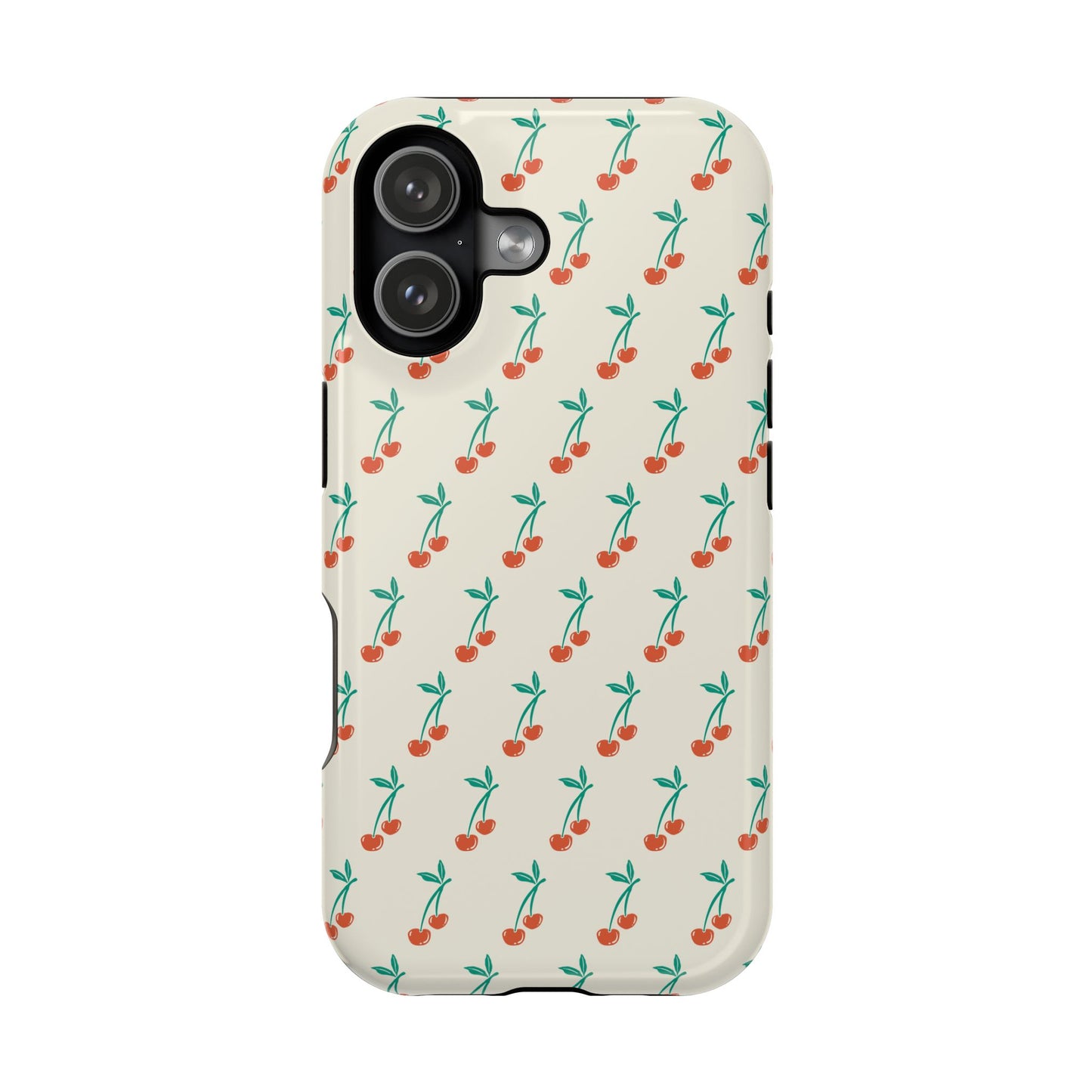 Coquette Cherry Phone Case – Cute Red Fruit Aesthetic Case for iPhone & Samsung Galaxy