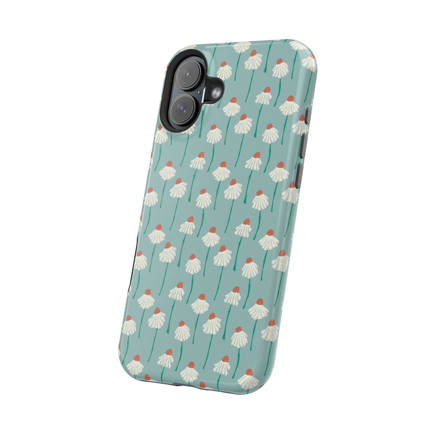 Cute White Floral Phone Case – Minimal Flower Aesthetic Case for iPhone & Samsung Galaxy