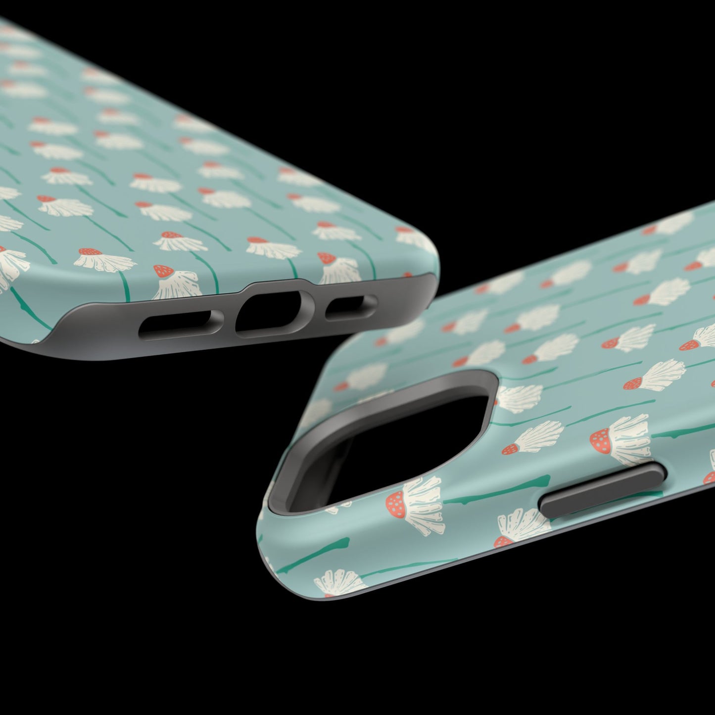 Cute White Floral Phone Case – Minimal Flower Aesthetic Case for iPhone & Samsung Galaxy