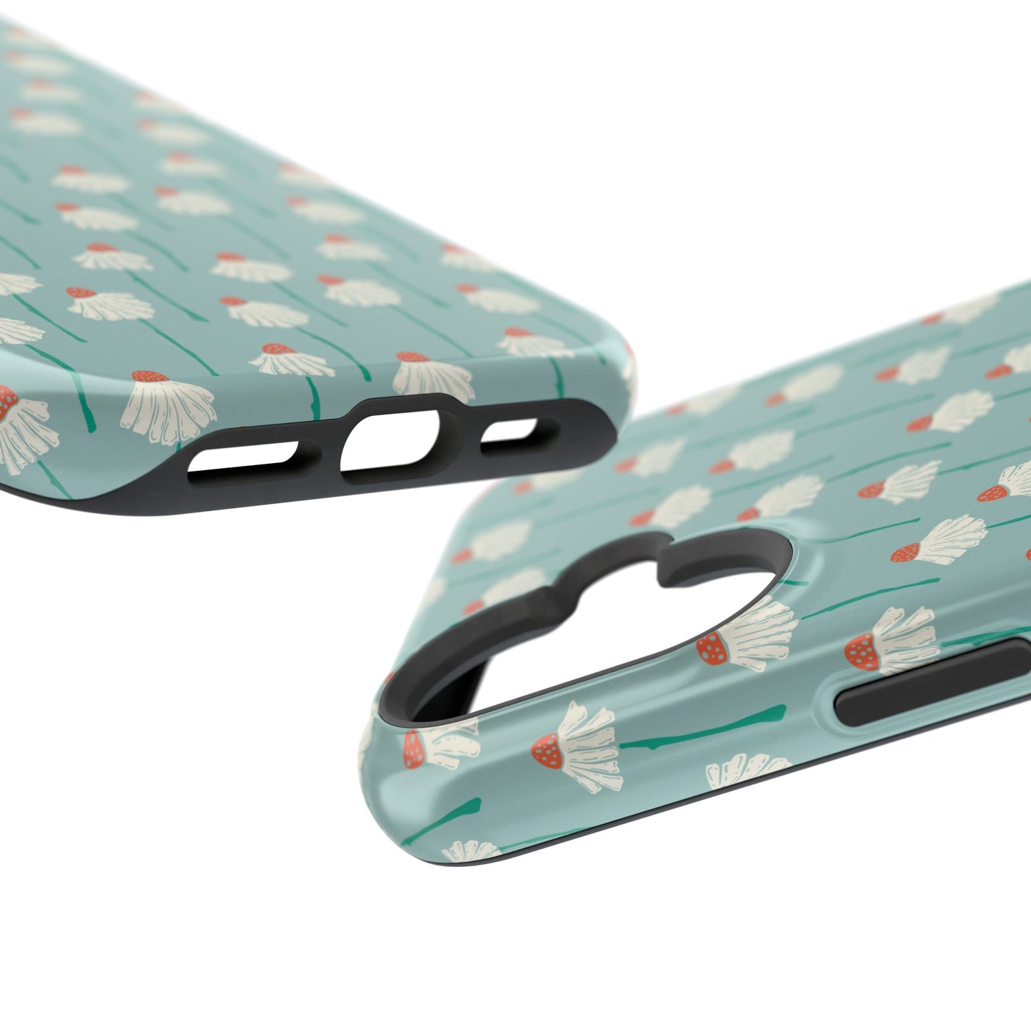 Cute White Floral Phone Case – Minimal Flower Aesthetic Case for iPhone & Samsung Galaxy