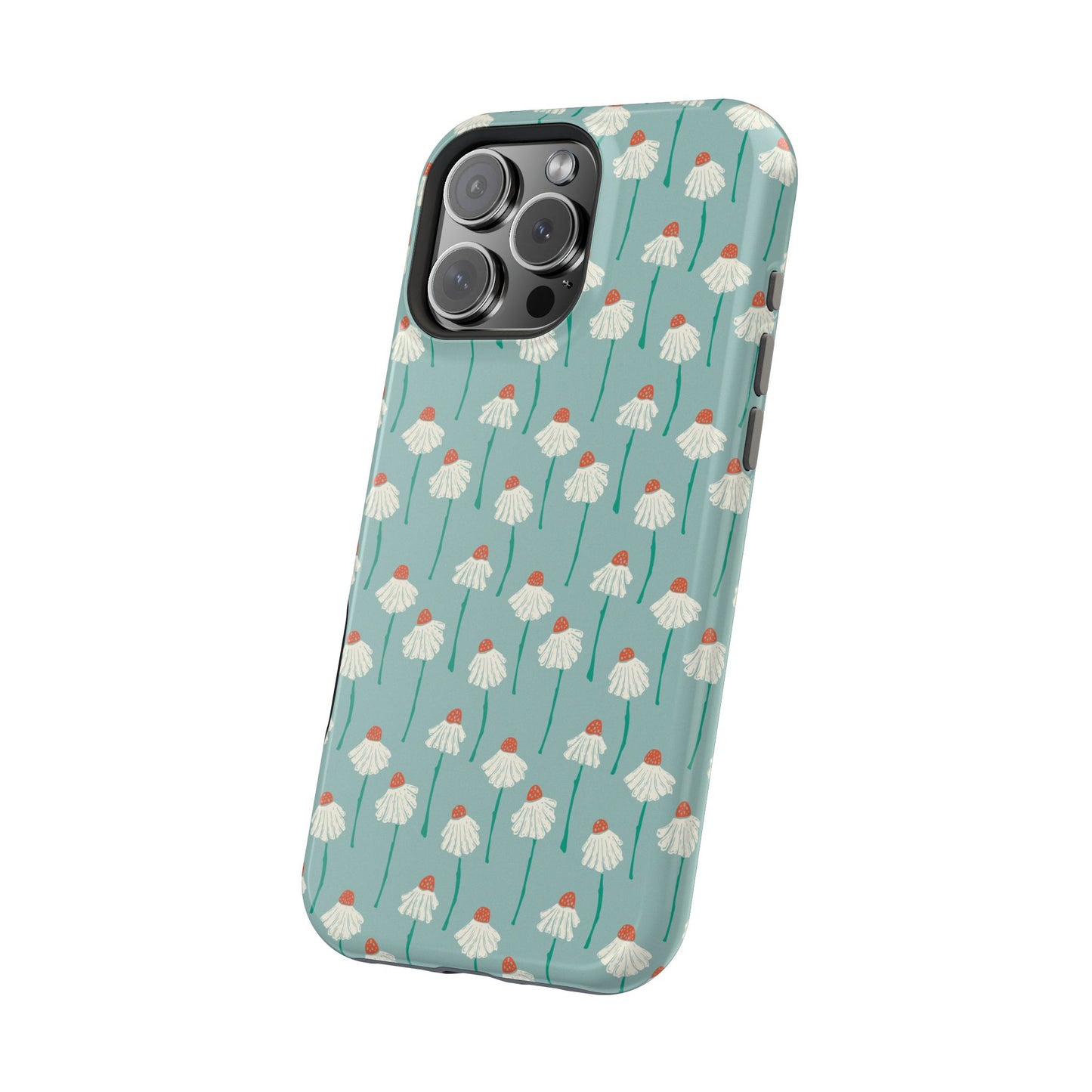 Cute White Floral Phone Case – Minimal Flower Aesthetic Case for iPhone & Samsung Galaxy