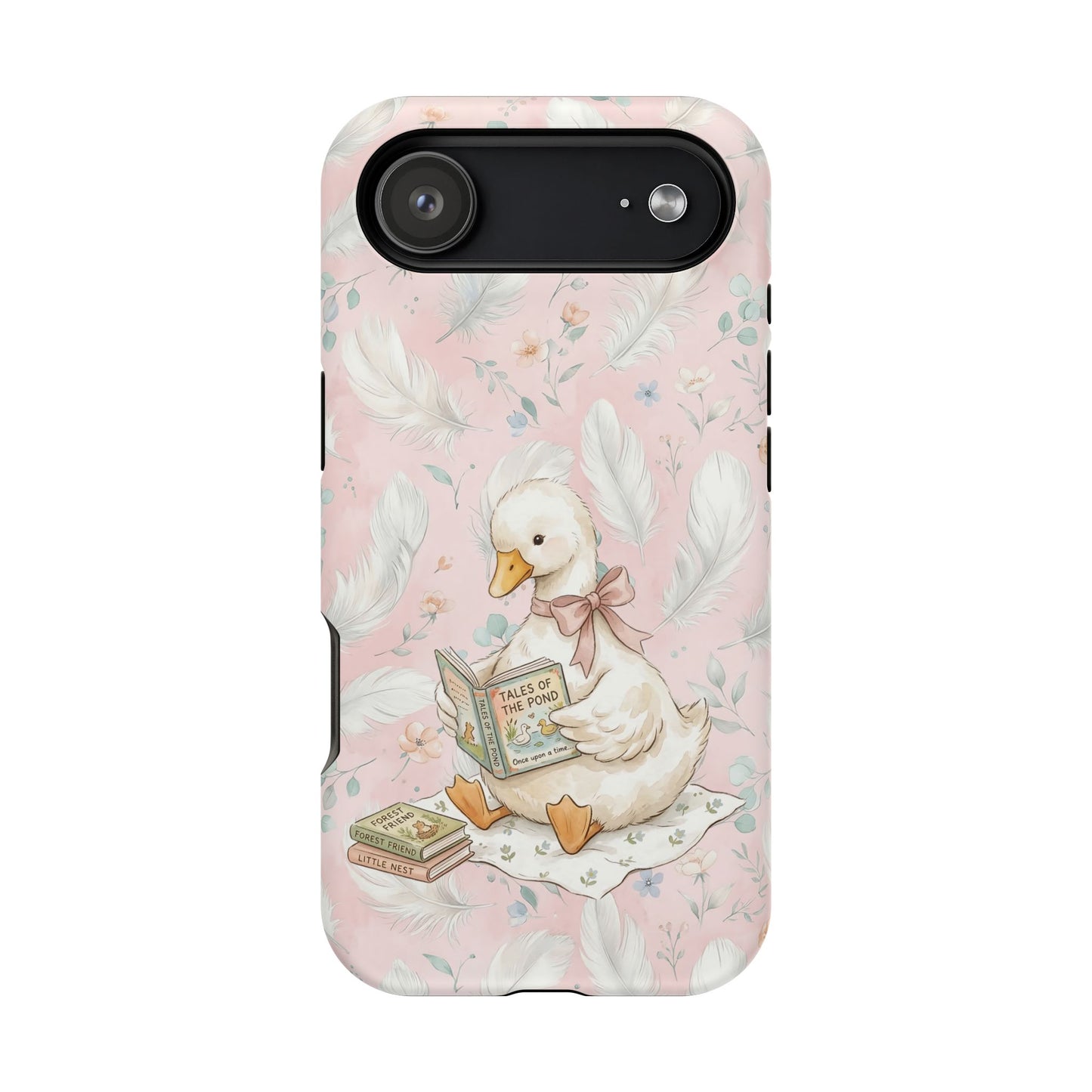 Coquette Goose Phone Case – Girly Goose Bow Aesthetic Case for iPhone & Samsung Galaxy