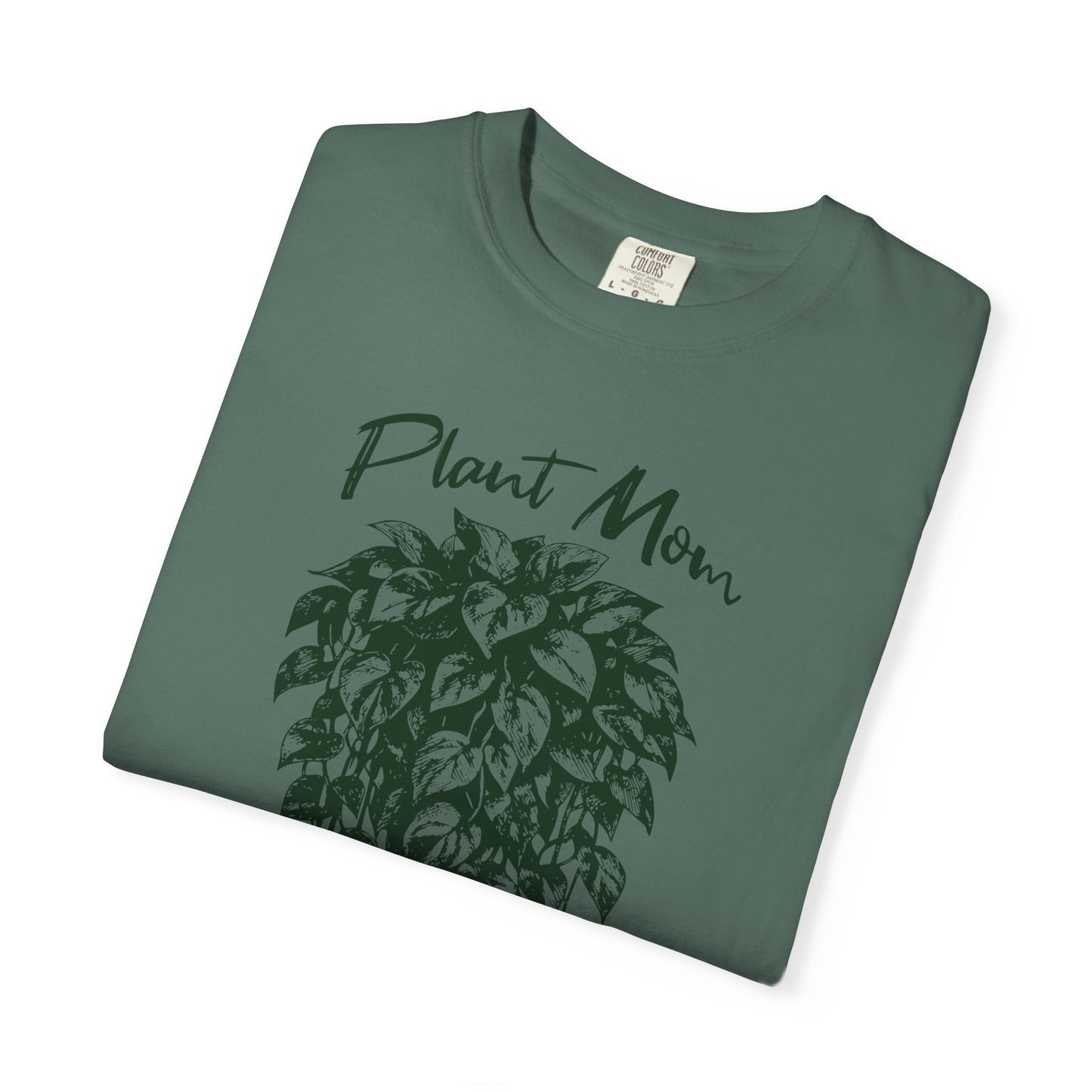 Cottagecore Plant Mom T-Shirt – Pothos Plant Graphic Tee on Comfort Colors for Plant Lovers
