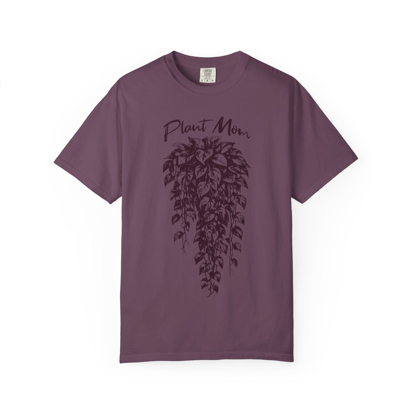 Cottagecore Plant Mom T-Shirt – Pothos Plant Graphic Tee on Comfort Colors for Plant Lovers