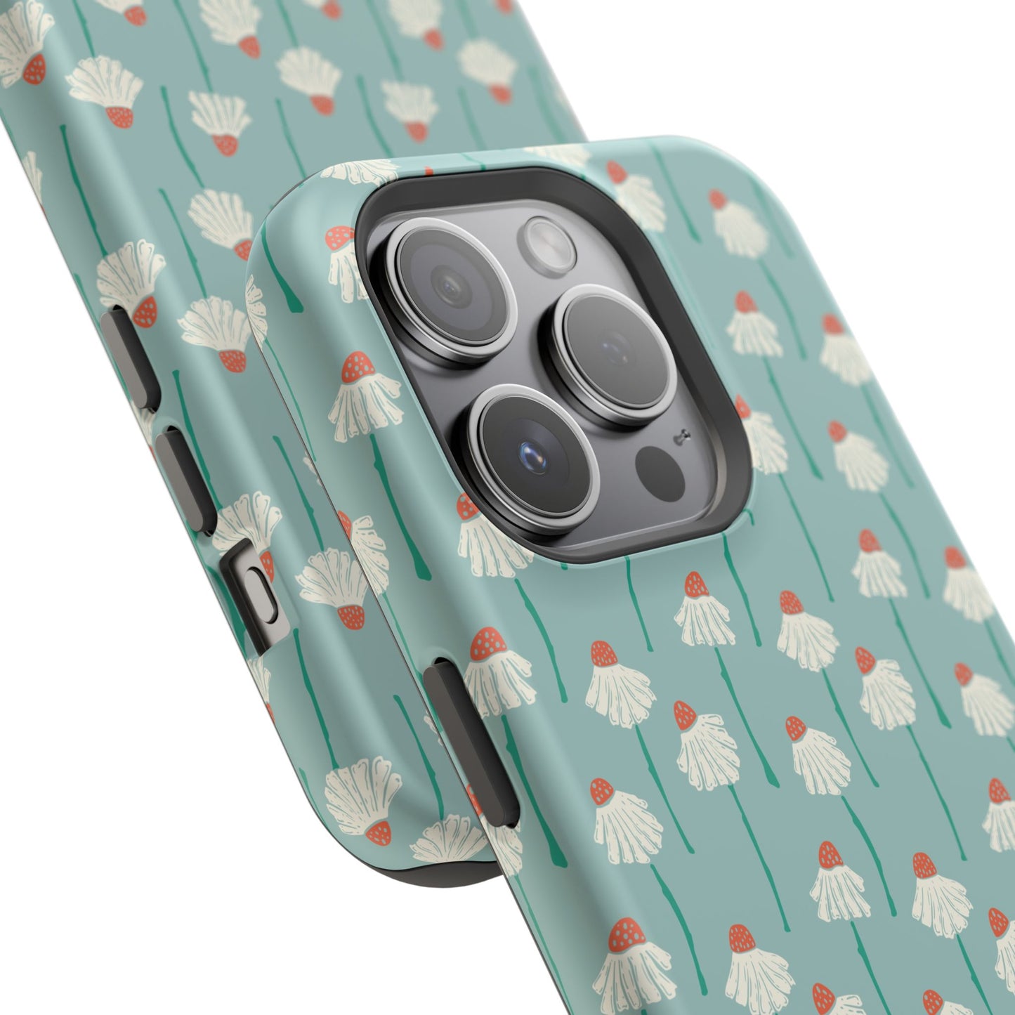 Cute White Floral Phone Case – Minimal Flower Aesthetic Case for iPhone & Samsung Galaxy