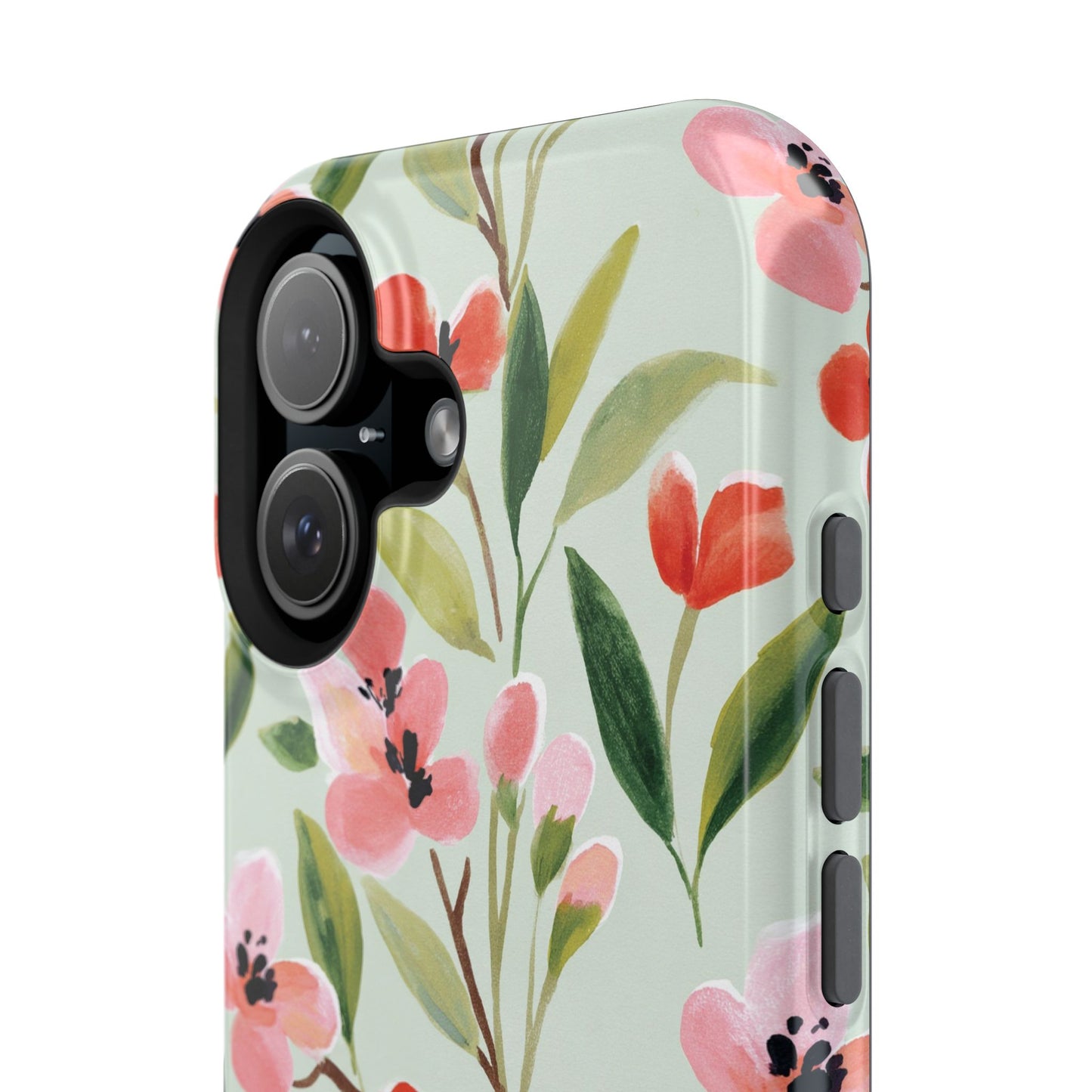 Coquette Floral Phone Case – Red & Pink Flower Aesthetic Case for iPhone & Samsung Galaxy