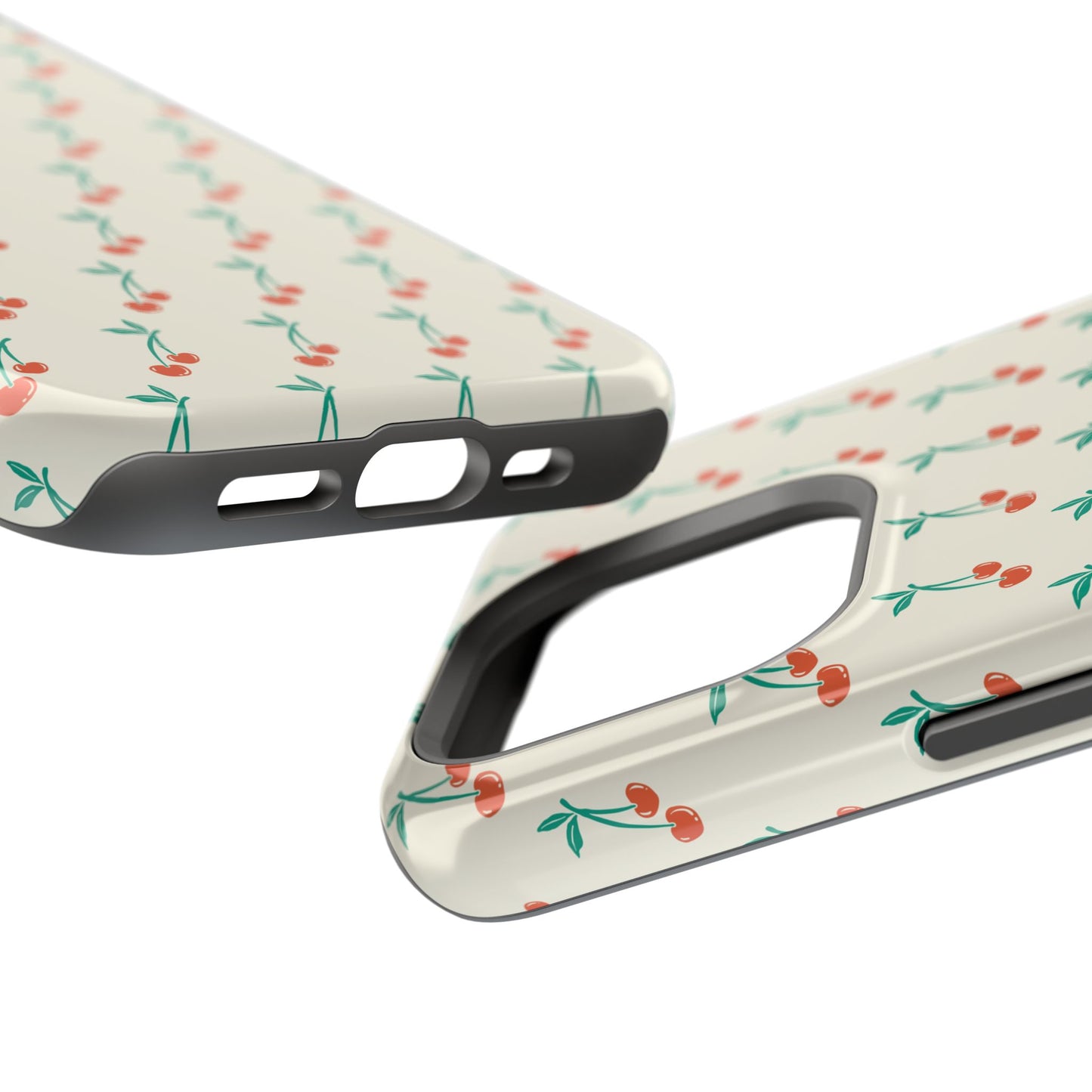 Coquette Cherry Phone Case – Cute Red Fruit Aesthetic Case for iPhone & Samsung Galaxy