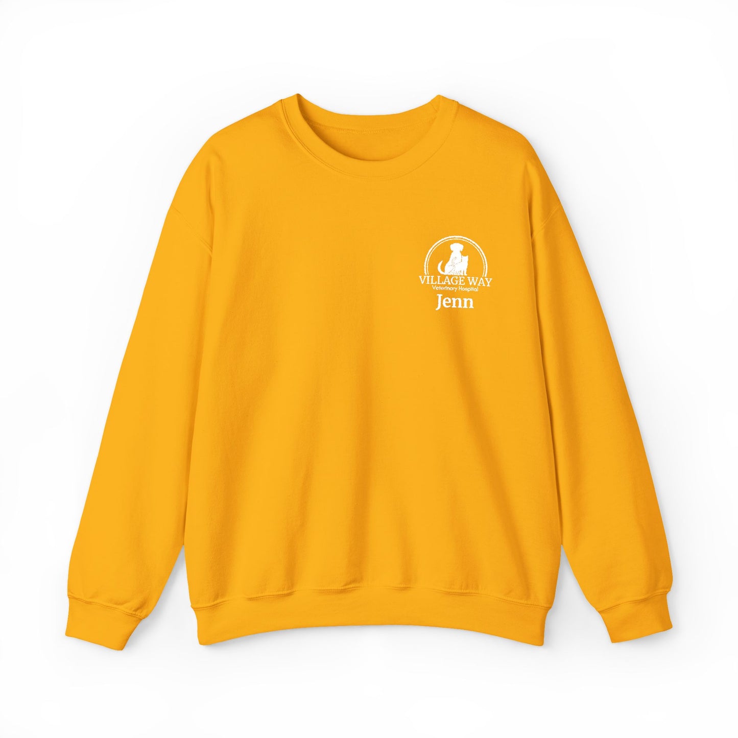 Village Way Vet Custom Name Crewneck Sweatshirt