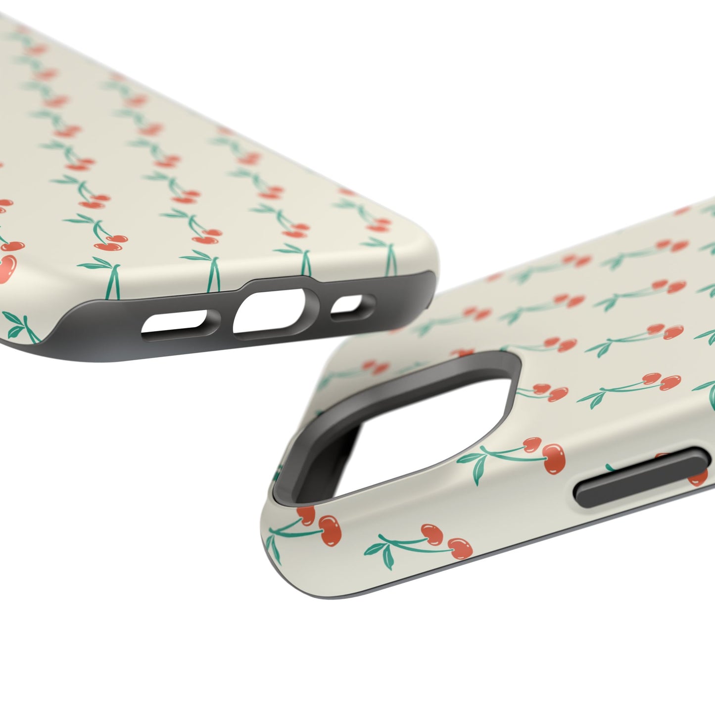 Coquette Cherry Phone Case – Cute Red Fruit Aesthetic Case for iPhone & Samsung Galaxy