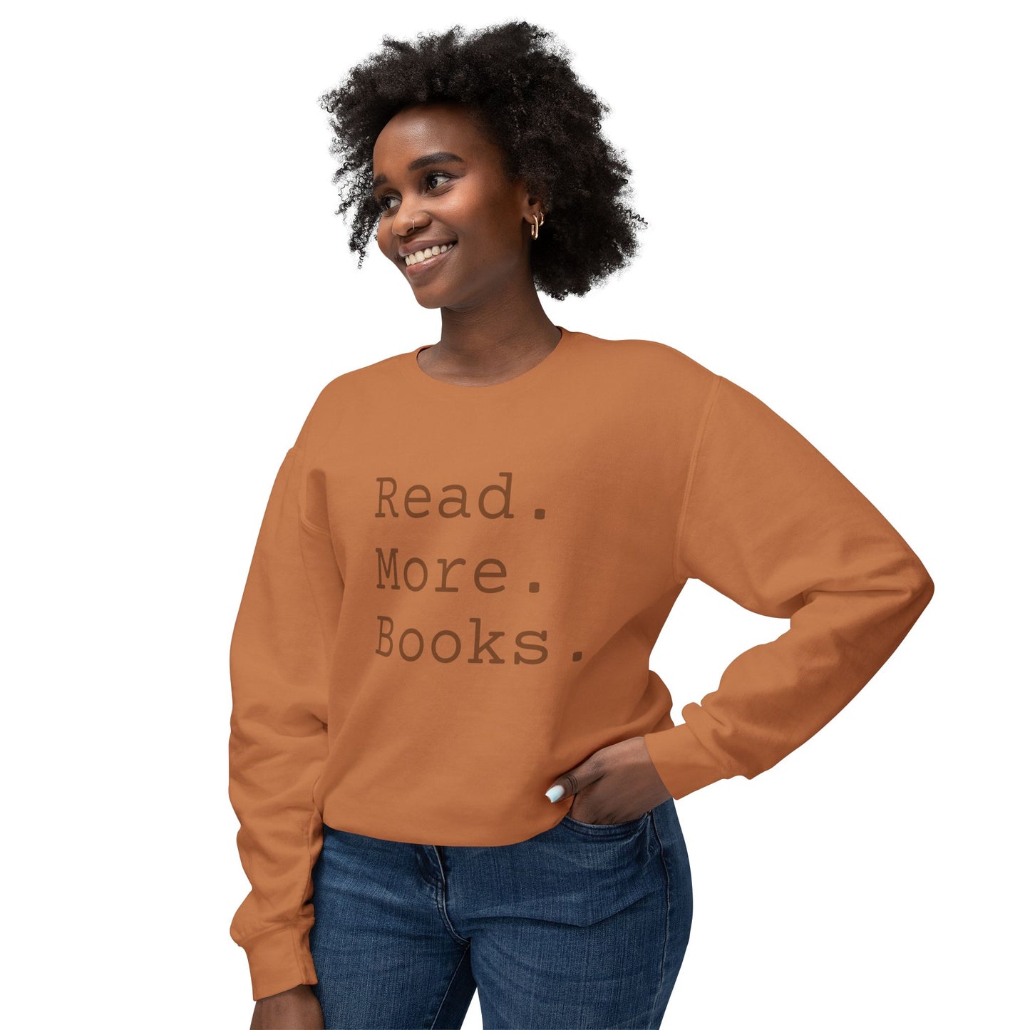 Read More Books Sweatshirt – Cozy Book Lover Crewneck on Comfort Colors